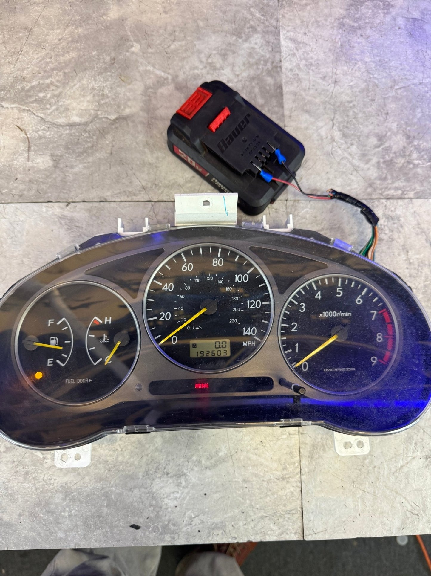 2002-2003 Subaru Impreza WRX Instrument OEM Gauge Cluster 192k Tested / F3