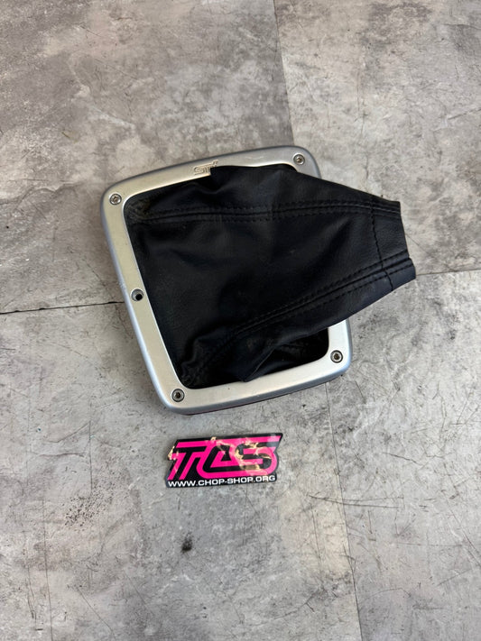 2005-2007 Subaru WRX STi OEM Aluminum Shifter Trim And Boot / N2