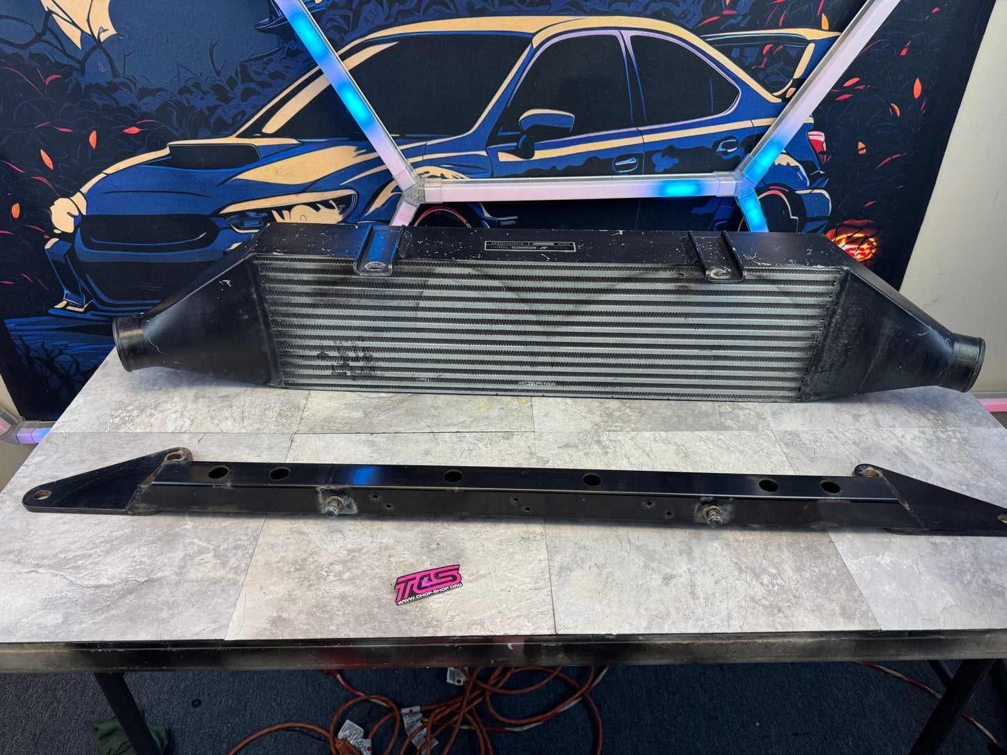 2002-2007 WRX / 2004-2007 STi Mishimoto Front Mount Intercooler Kit With Speed Density For Rotated Turbo 3.5" Core / O5