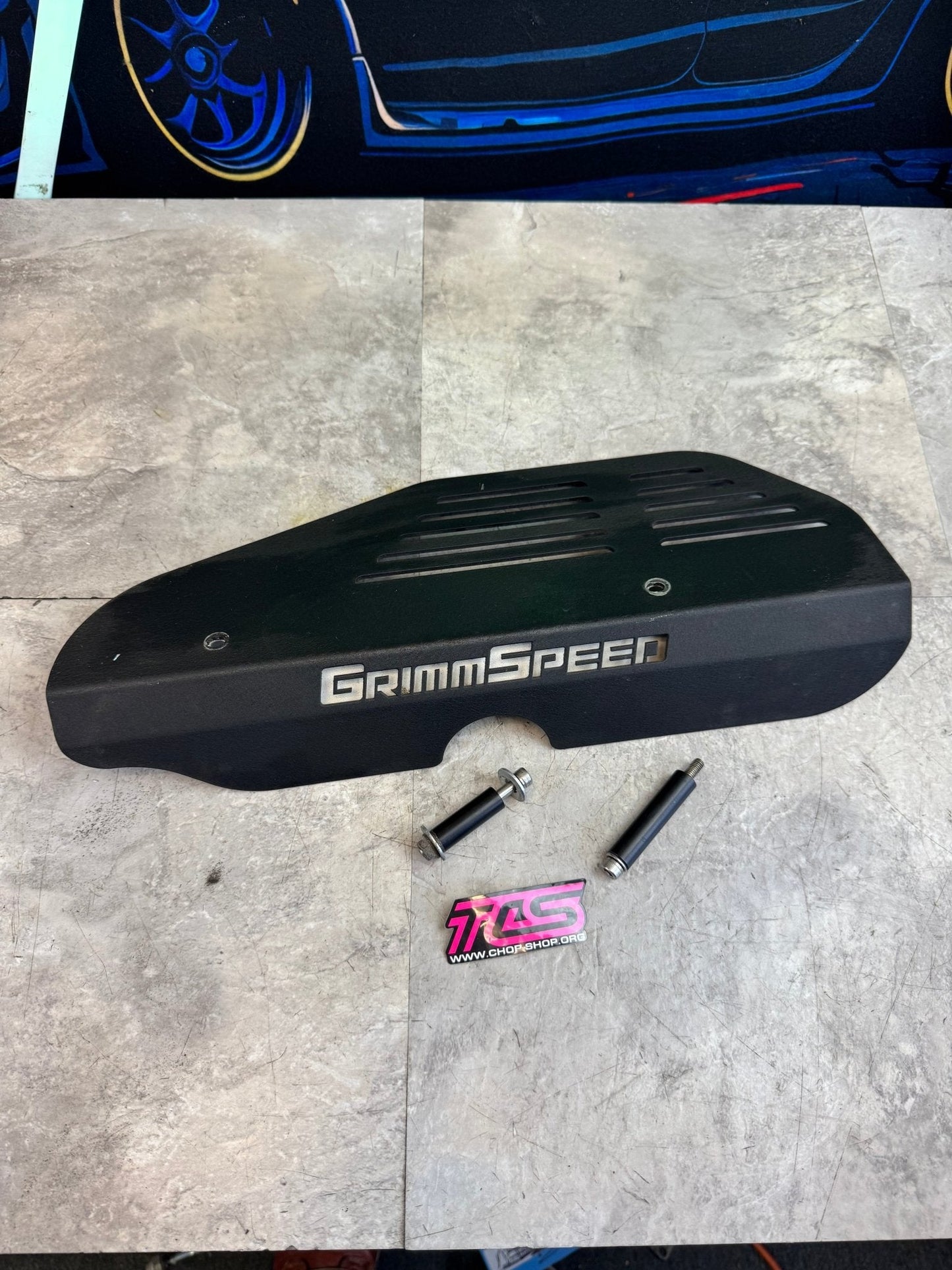 2002-2014 WRX / 2004-2021 STi GrimmSpeed Alternator Cover Shroud Black / K2