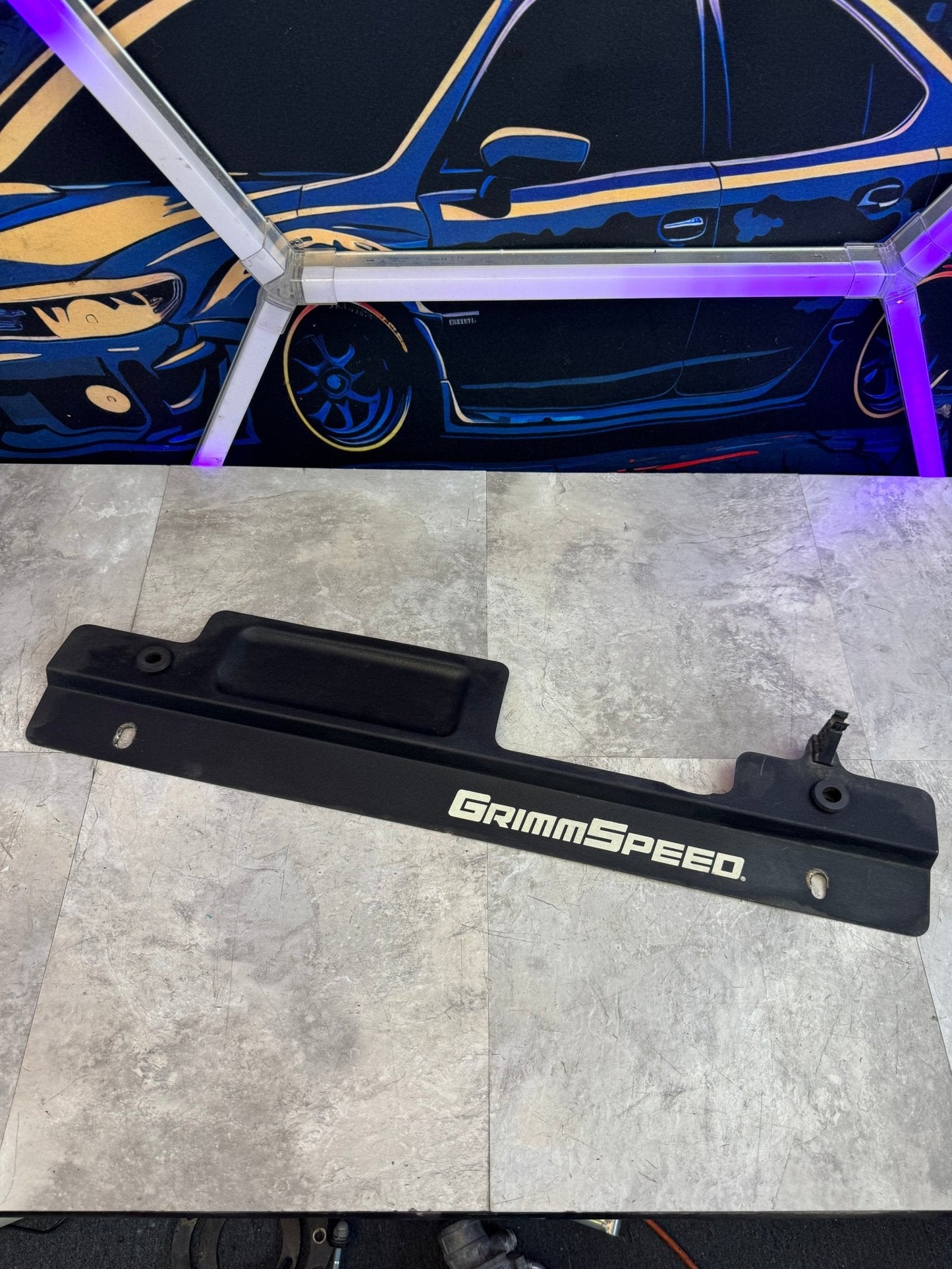 2002-2007 WRX / 2004-2007 STi GrimmSpeed Radiator Shroud With Tool Tray Black / K2