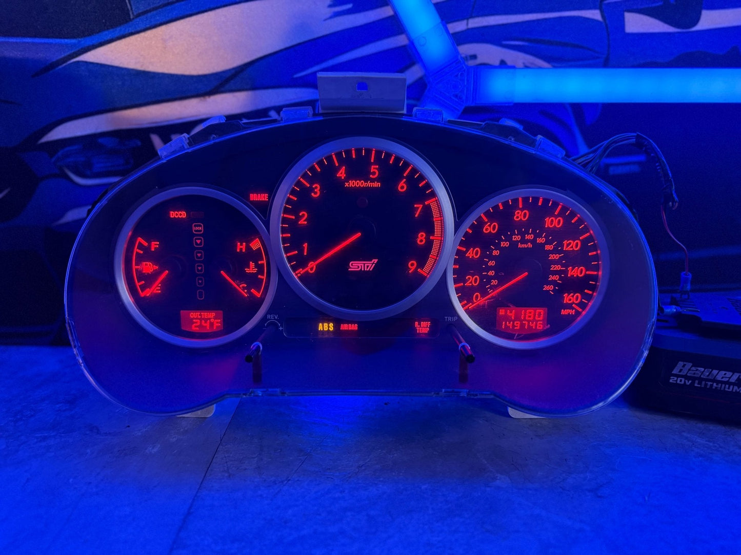 OEM STi gauge cluster 2005-2007 Subaru w/ dccd & opening ceromony & shift Indicator ( wrx swap )