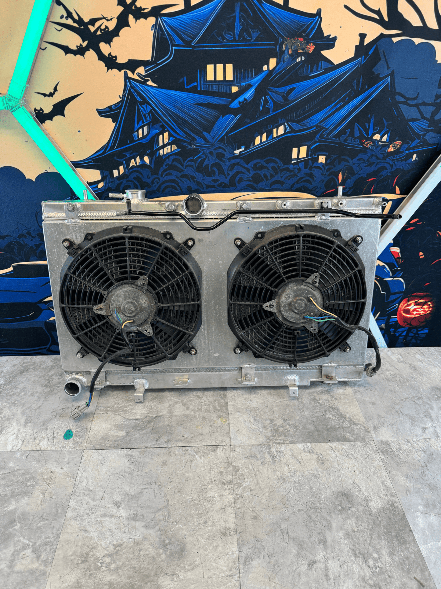 2002-2007 Subaru STi WRX Yonaka All Aluminum Radiator With Aluminum Fan Shroud And Fans R1