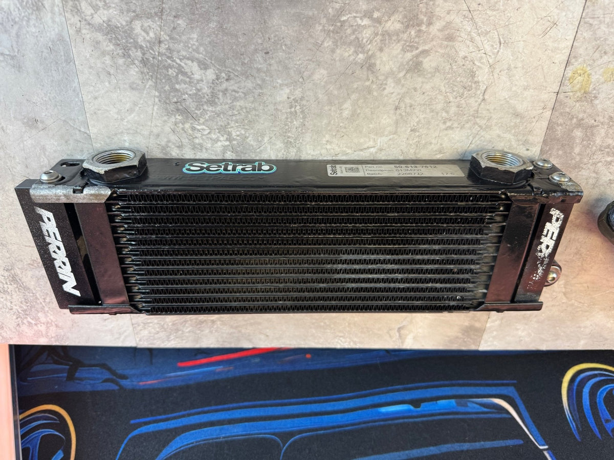 SETRAB PERFORMANCE PERRIN oil cooler set kit w/ core & lines 2015-2021 Subaru STi ej257