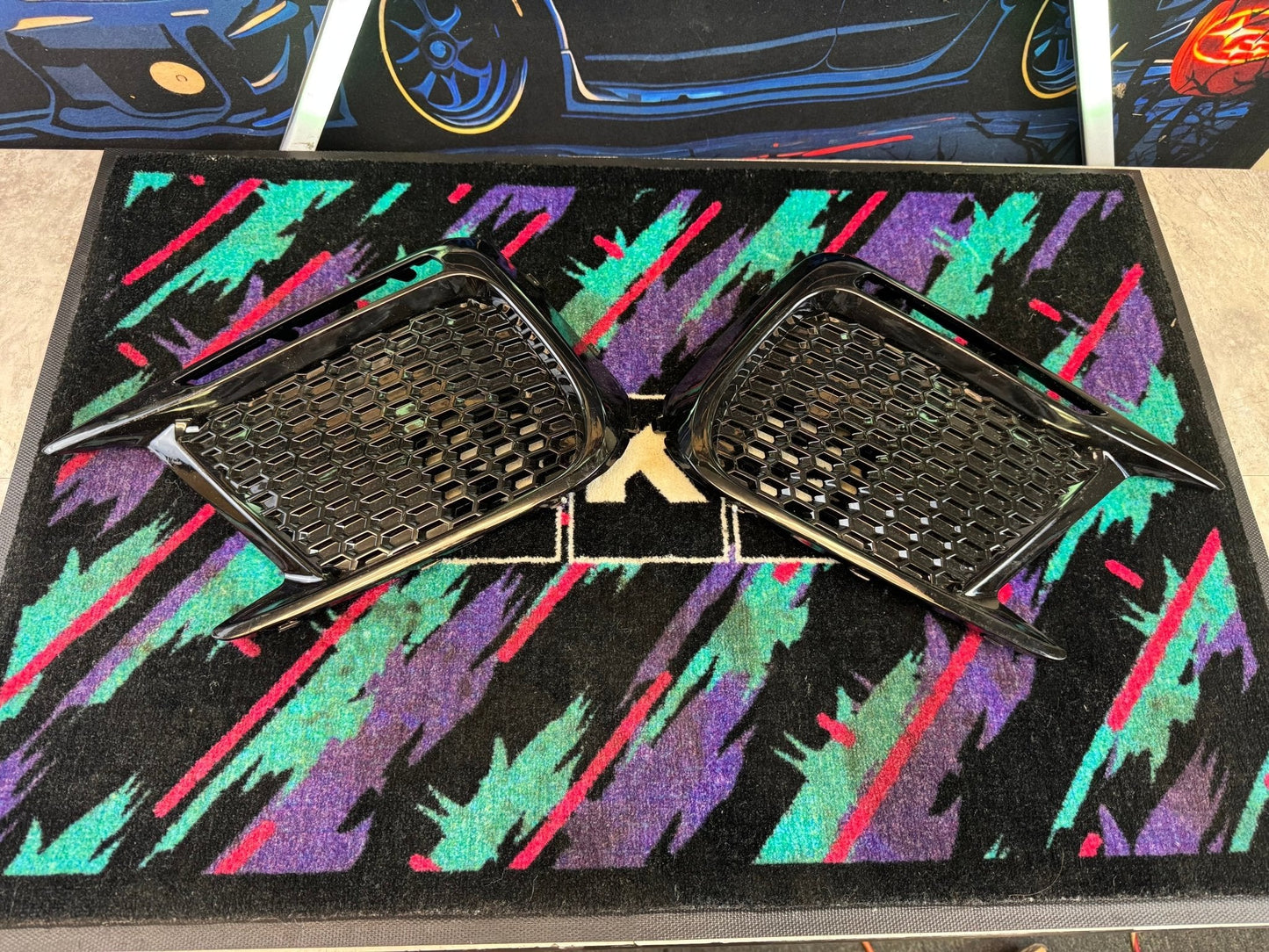 2018-2021 Subaru WRX STi Fog Light Cover Bezel Trim Pair LH And RH / E2