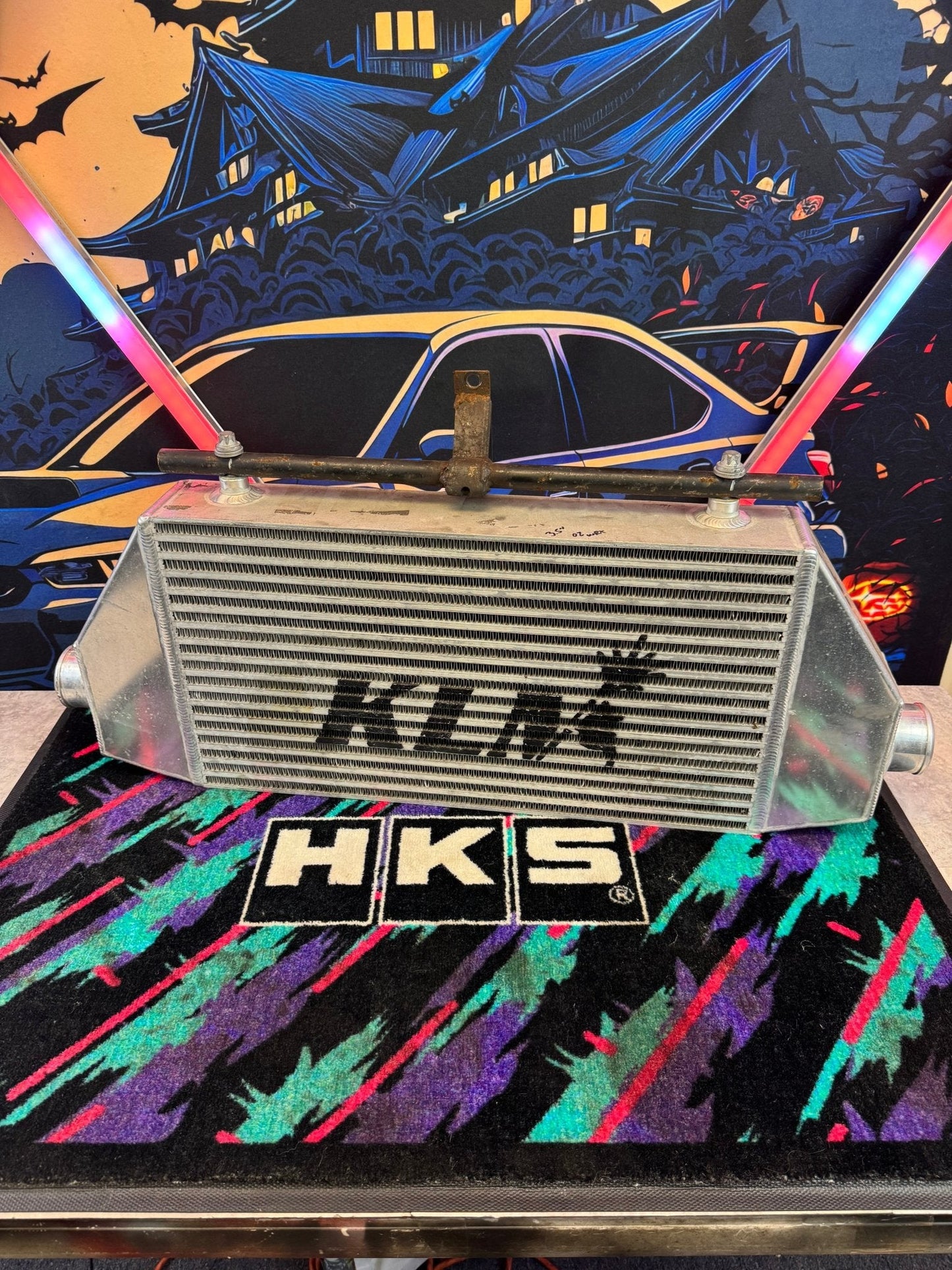 2002-2007 Subaru WRX KLM 3.5" Front Mount Intercooler With Custom Bracket / O4