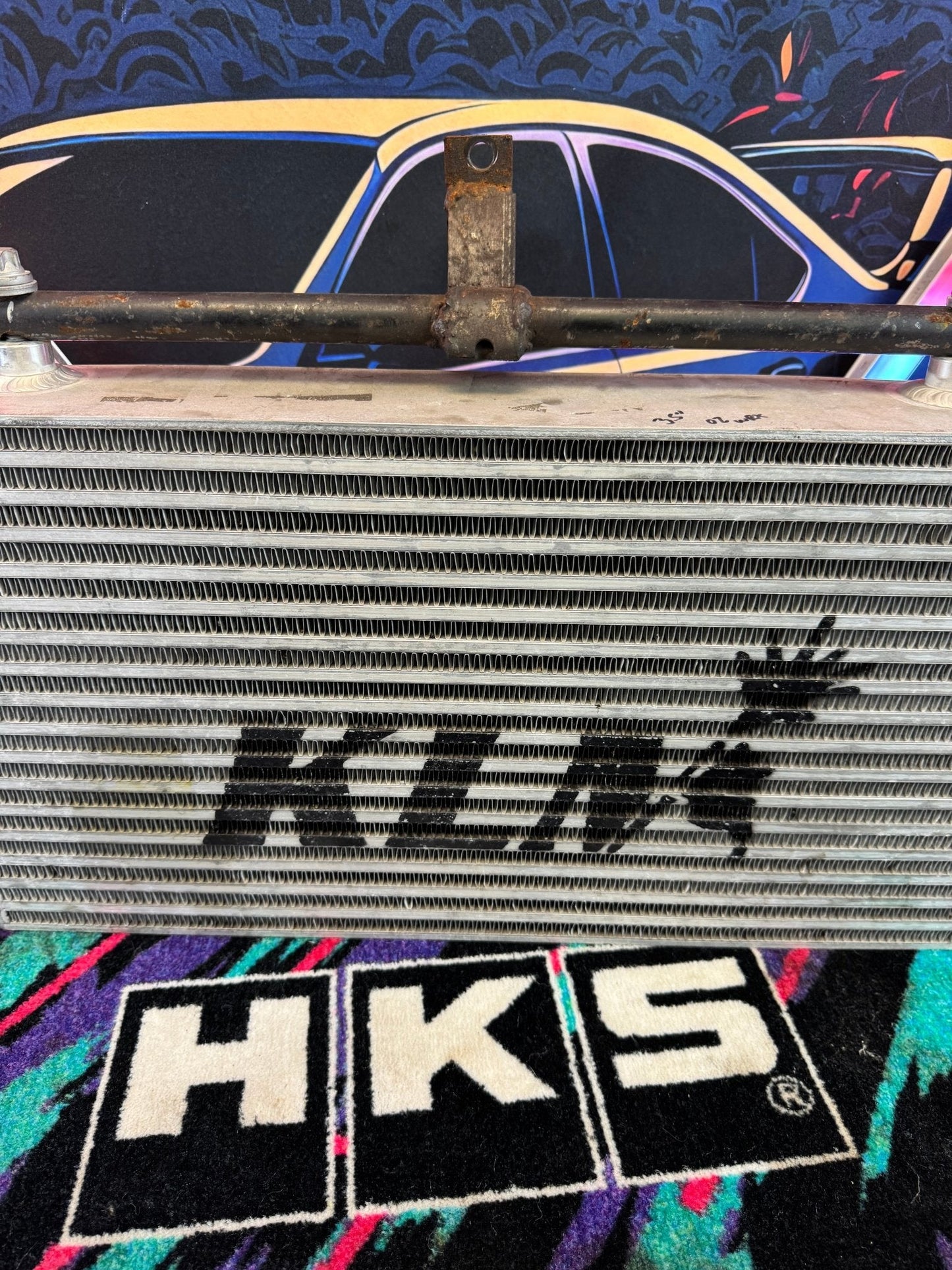 2002-2007 Subaru WRX KLM 3.5" Front Mount Intercooler With Custom Bracket / O4