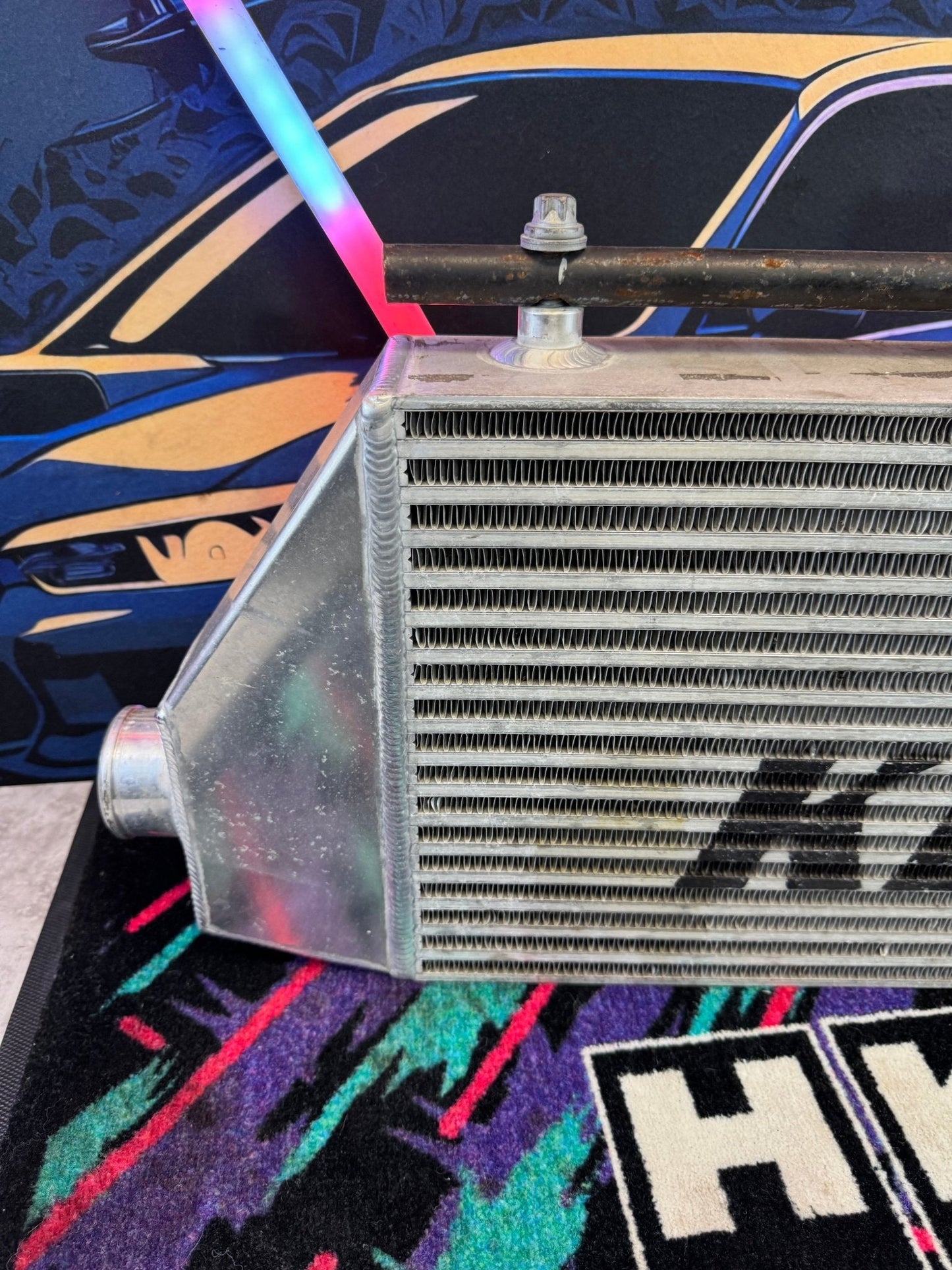 2002-2007 Subaru WRX KLM 3.5" Front Mount Intercooler With Custom Bracket / O4