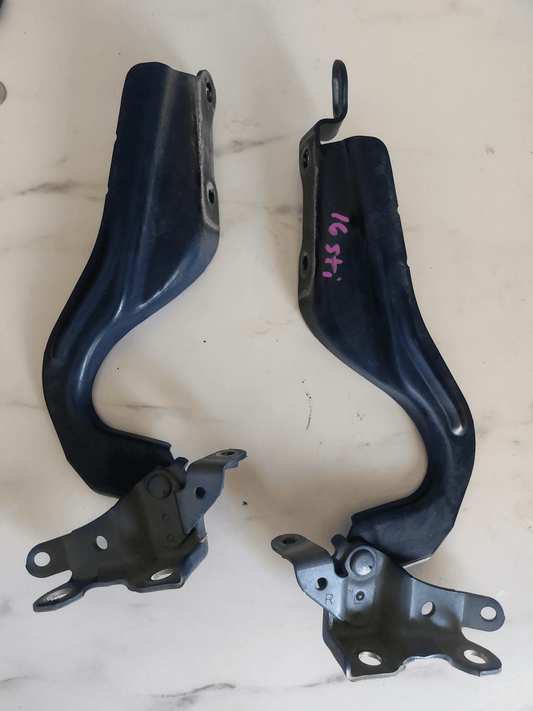 2015-2021 Subaru STi OEM Hood Hinges LH RH Pair Blue