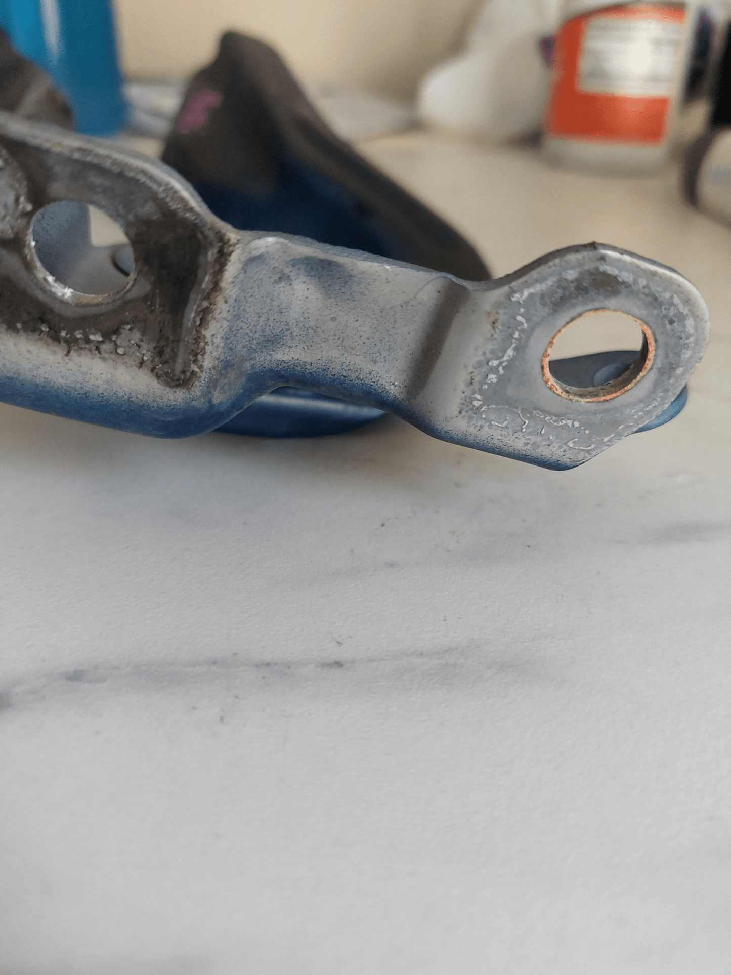 2015-2021 Subaru STi OEM Hood Hinges LH RH Pair Blue