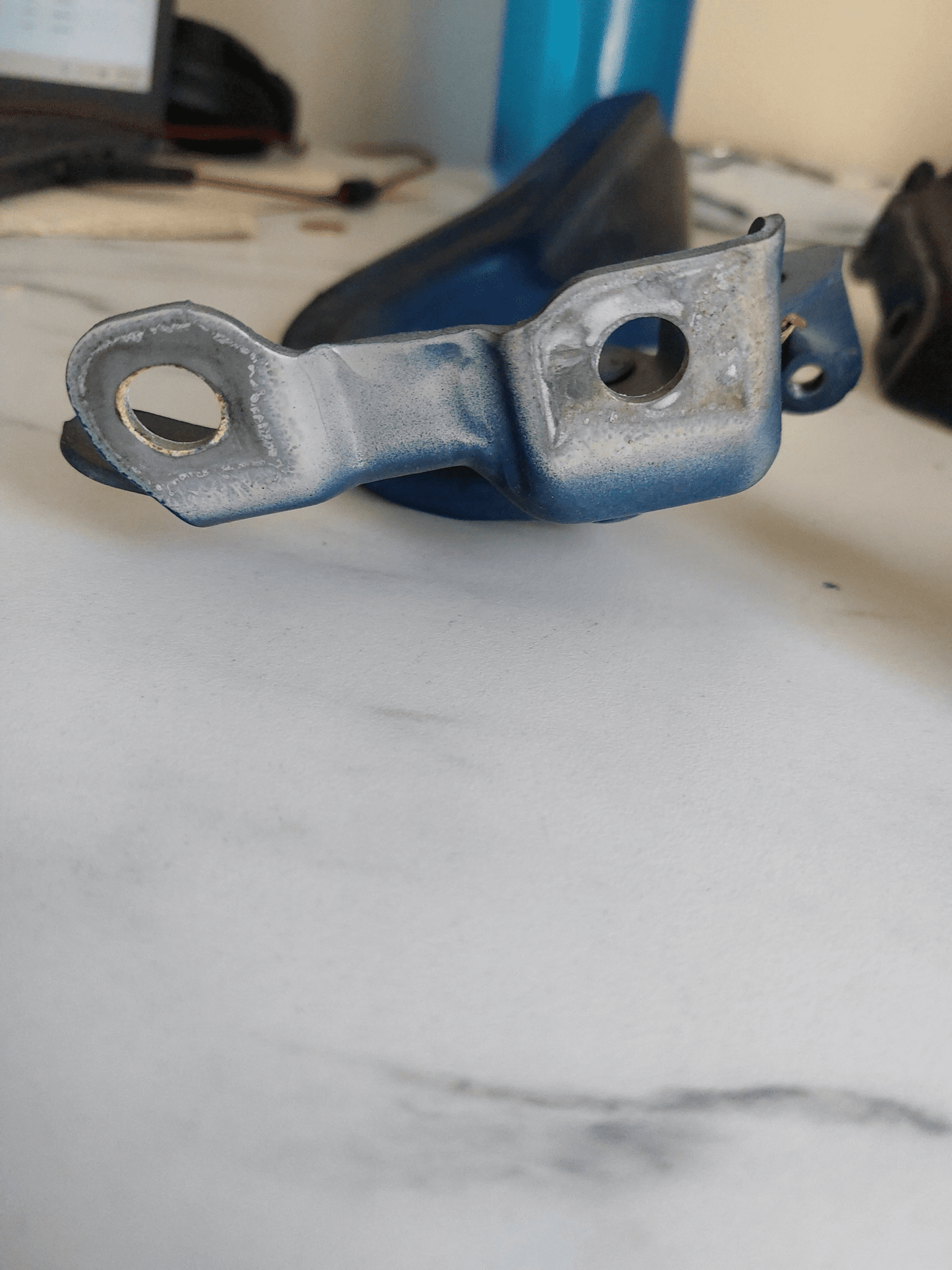 2015-2021 Subaru STi OEM Hood Hinges LH RH Pair Blue