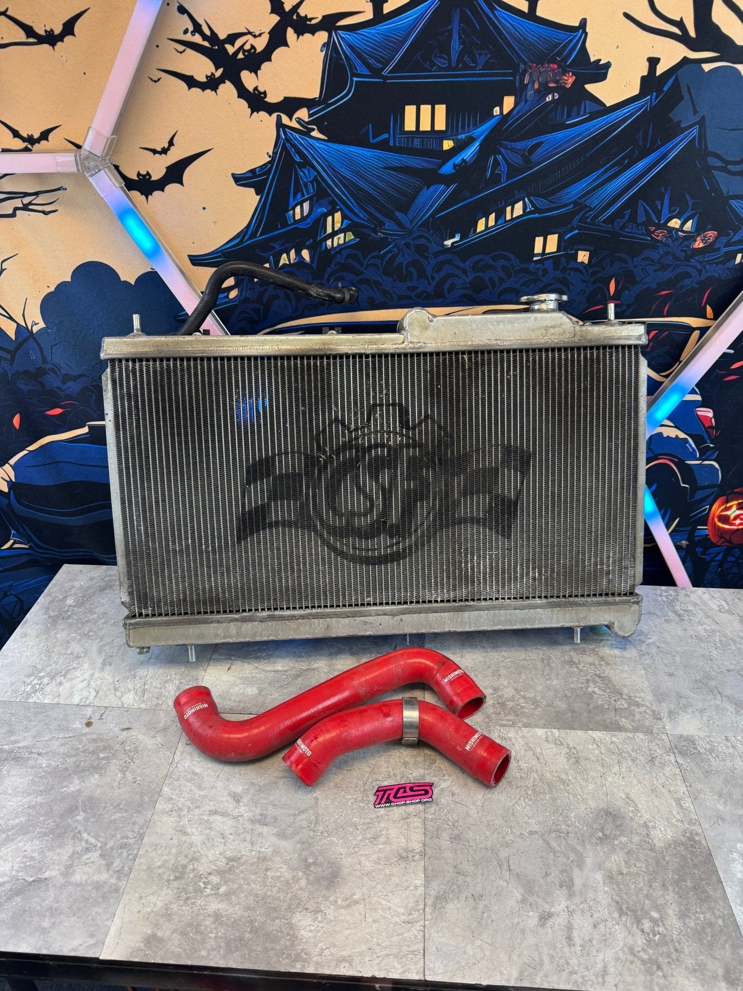 2008-2021 Subaru WRX STi CSF All Aluminum Radiator With Fans And Mishimoto Hoses