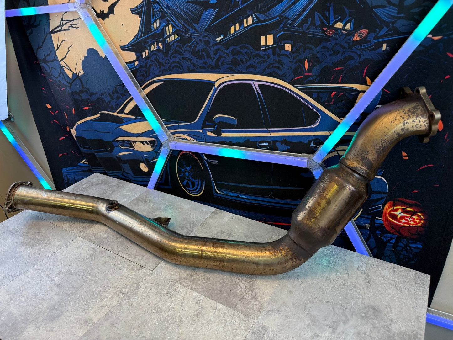 INVIDIA downpipe 3” catted divorced bell mouth 08-21 Subaru STi & 08-14 wrx