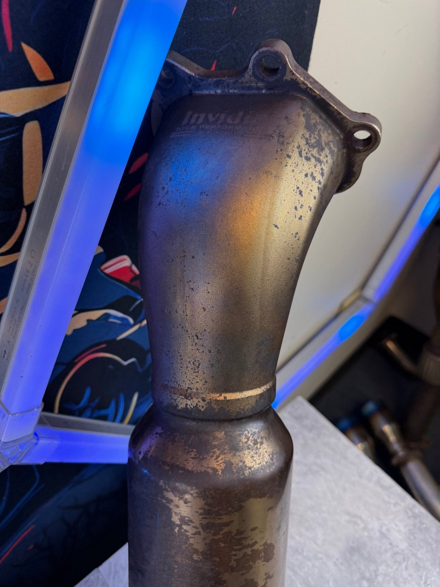 INVIDIA downpipe 3” catted divorced bell mouth 08-21 Subaru STi & 08-14 wrx