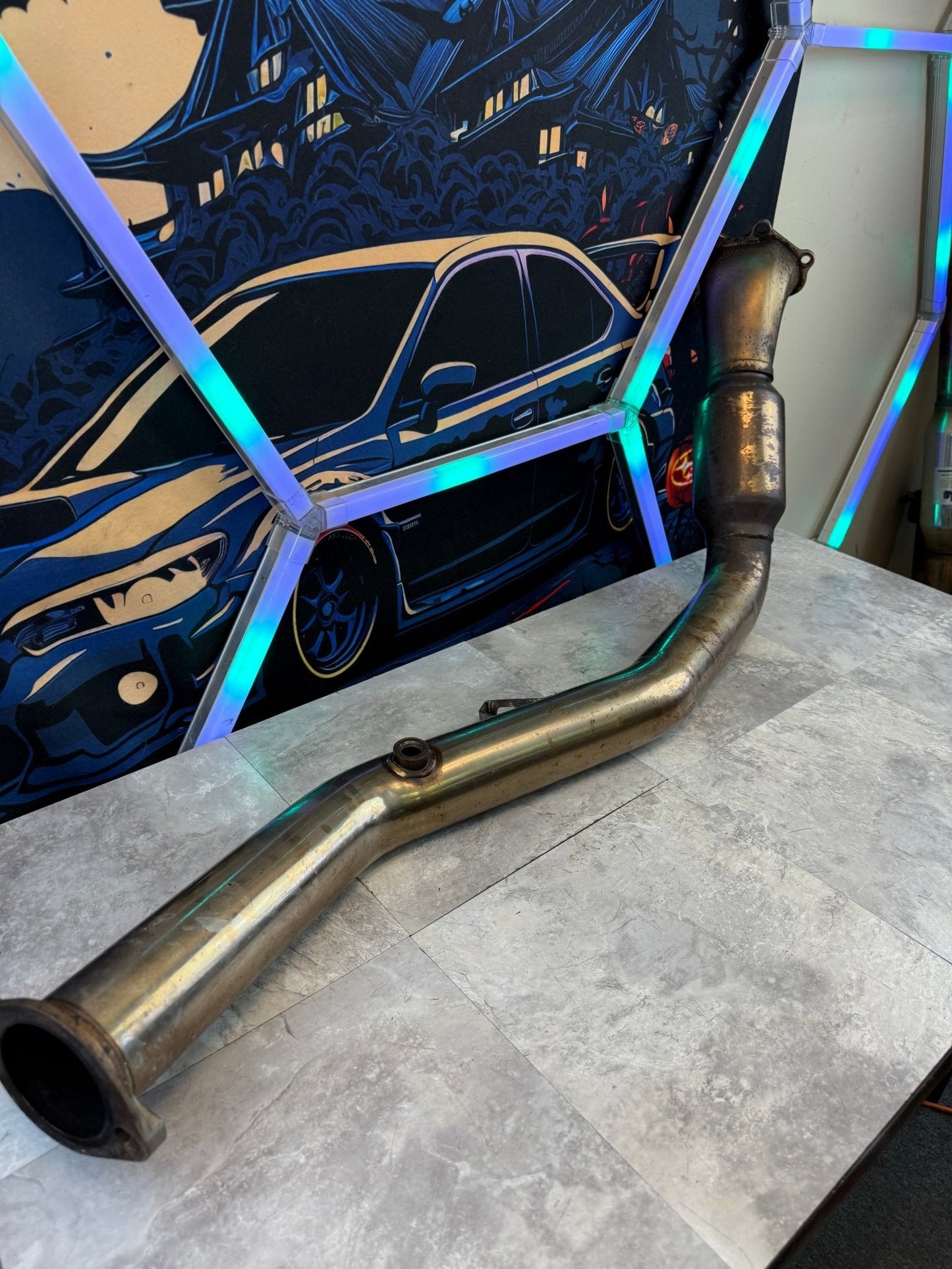INVIDIA downpipe 3” catted divorced bell mouth 08-21 Subaru STi & 08-14 wrx