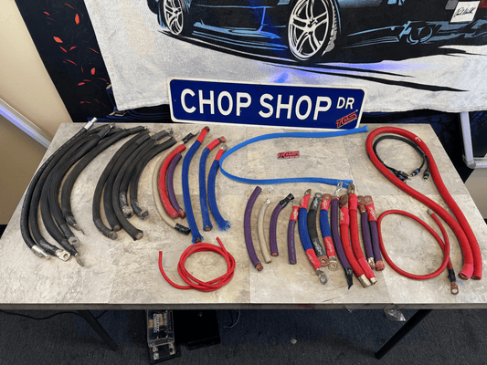 Assorted Miscellaneous 1/0 Gauge Wire Car Audio Wiring Bundle