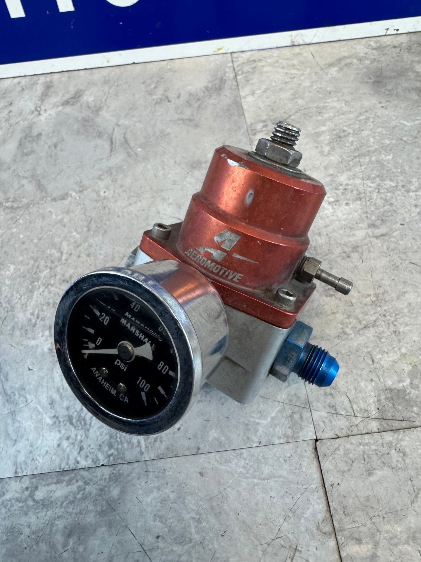 Aeromotive A1000 Fuel Pressure Regulator AN6 Fittings And Gauge Intake Manifold Bracket For WRX STi / P2