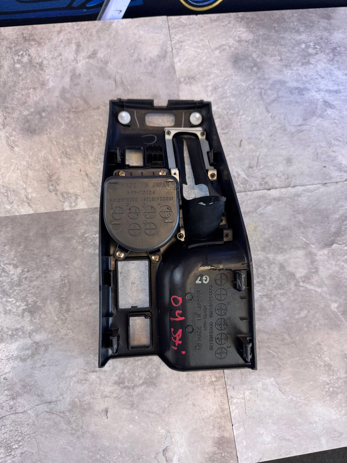 2002-2004 Subaru Impreza WRX STi OEM Center Console Upper Trim Black