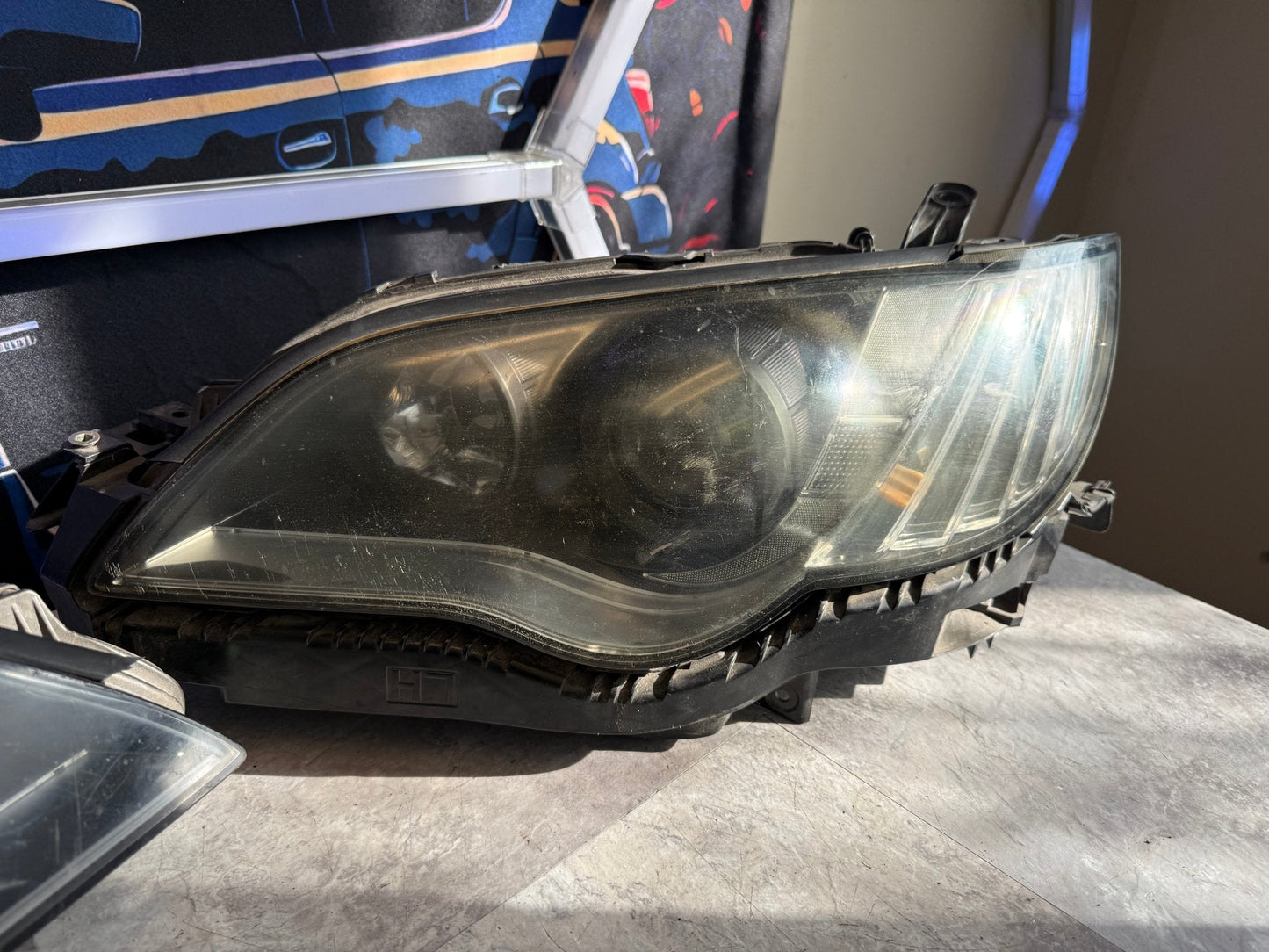 JDM OEM Subaru Legacy Headlights w/ HID Xenon Level Motors 2008 2009 Facelift