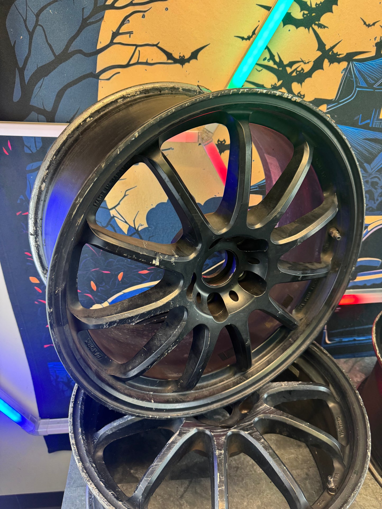 Work Emotion 11r Wheels Set Of 4 Need Refinished 18x8.5 +47 5x114.3