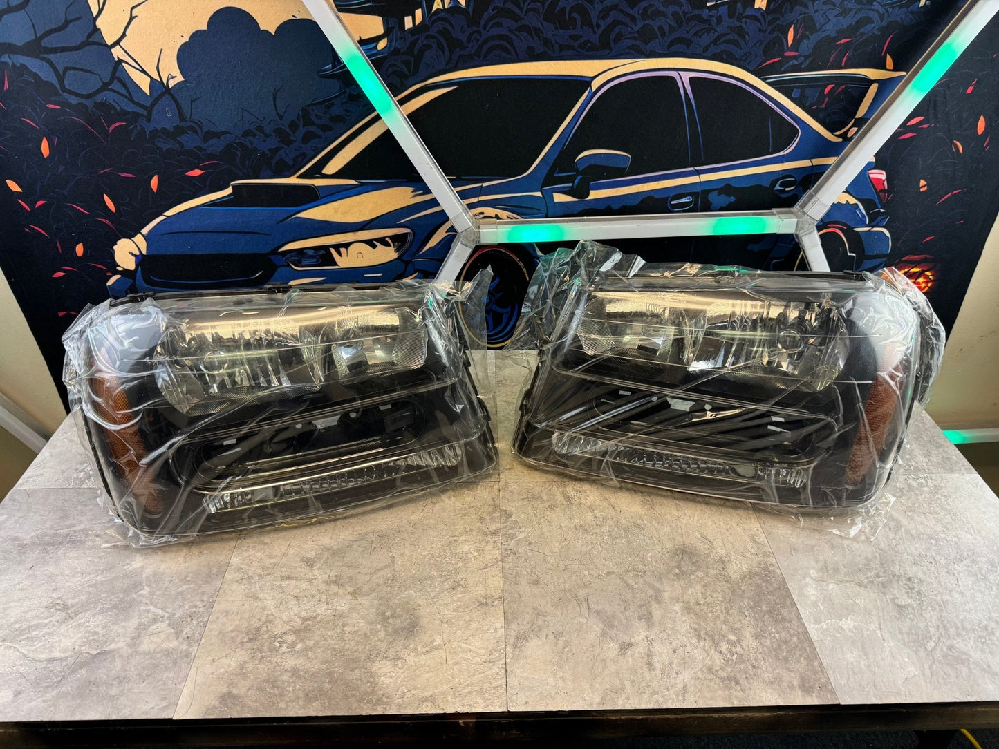 2002-2009 Chevrolet Trailblazer Brand New Aftermarket Headlight Assembly Pair Kit