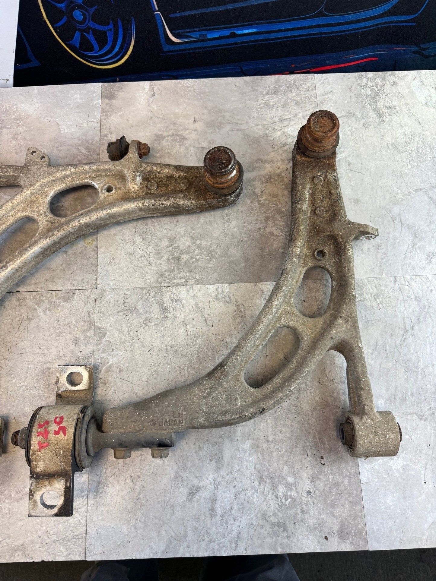 2002-2007 Subaru WRX STi Sedan Front OEM RH LH Lower Metal Control Arms