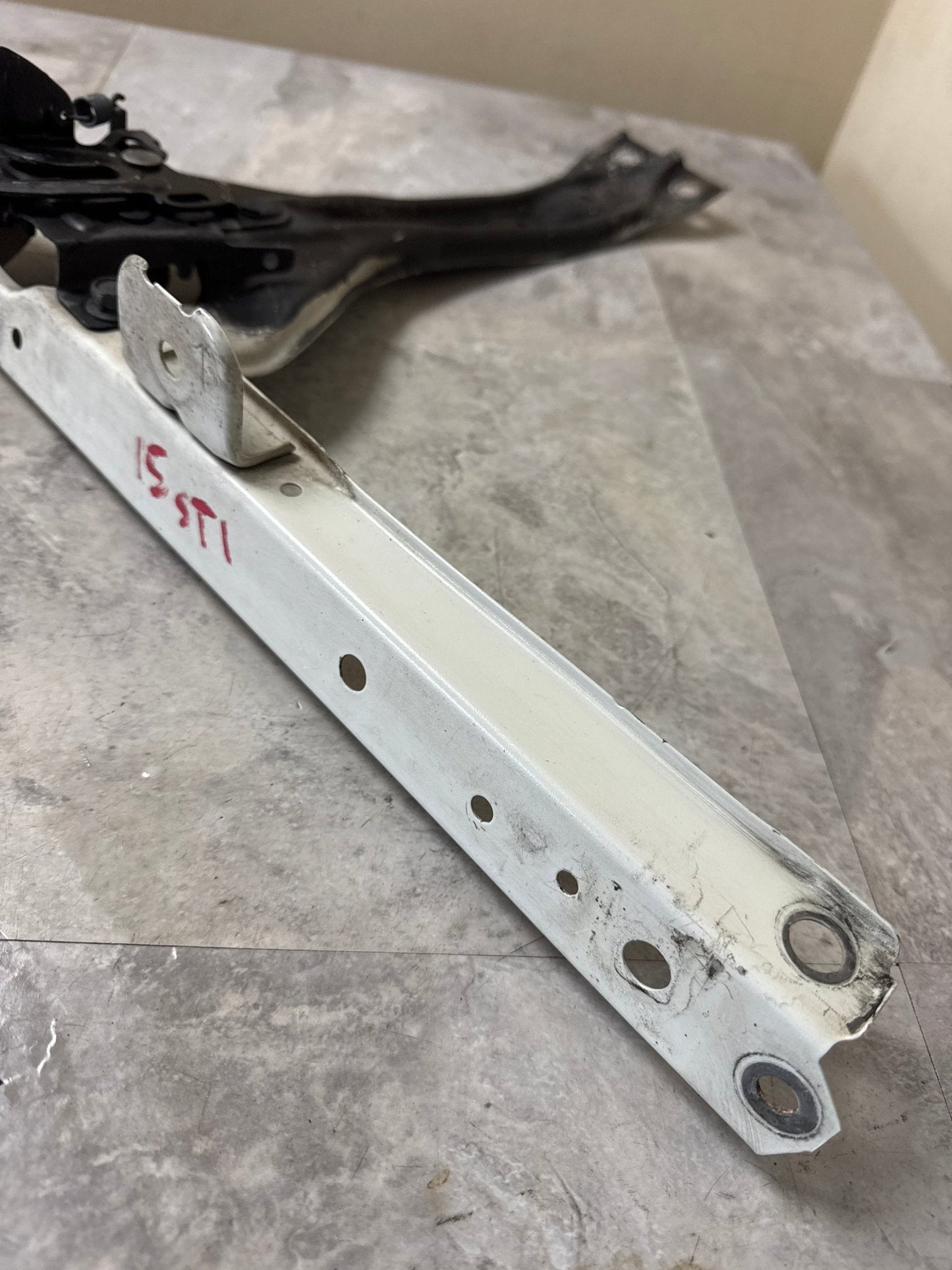 2015-2018 Subaru WRX STi Radiator Core Upper Center Tie Bar & Lock Support w/ Hood Latch
