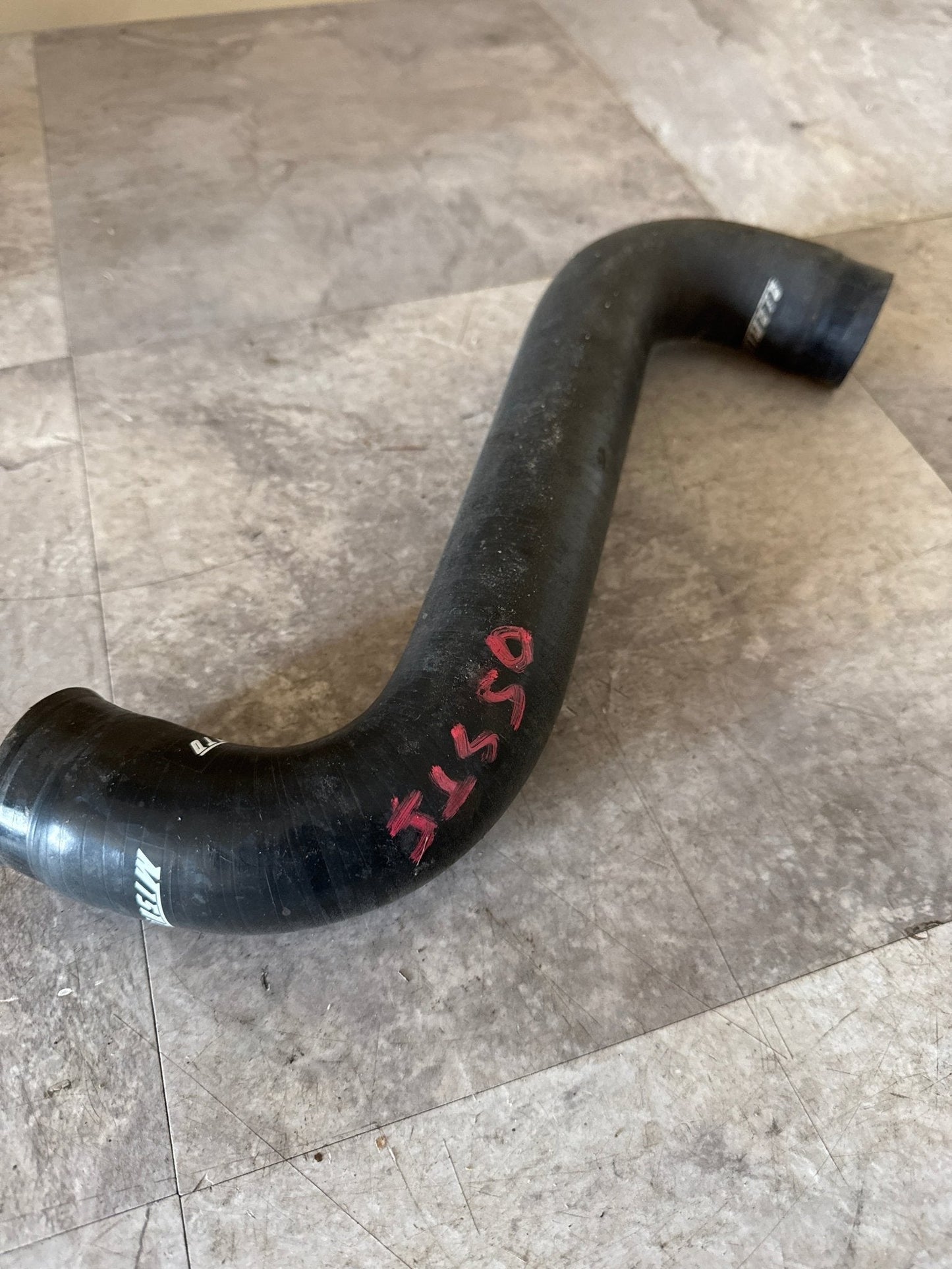 2002-2007 Subaru WRX STi Mishimoto Upper Radiator Hose Black 2