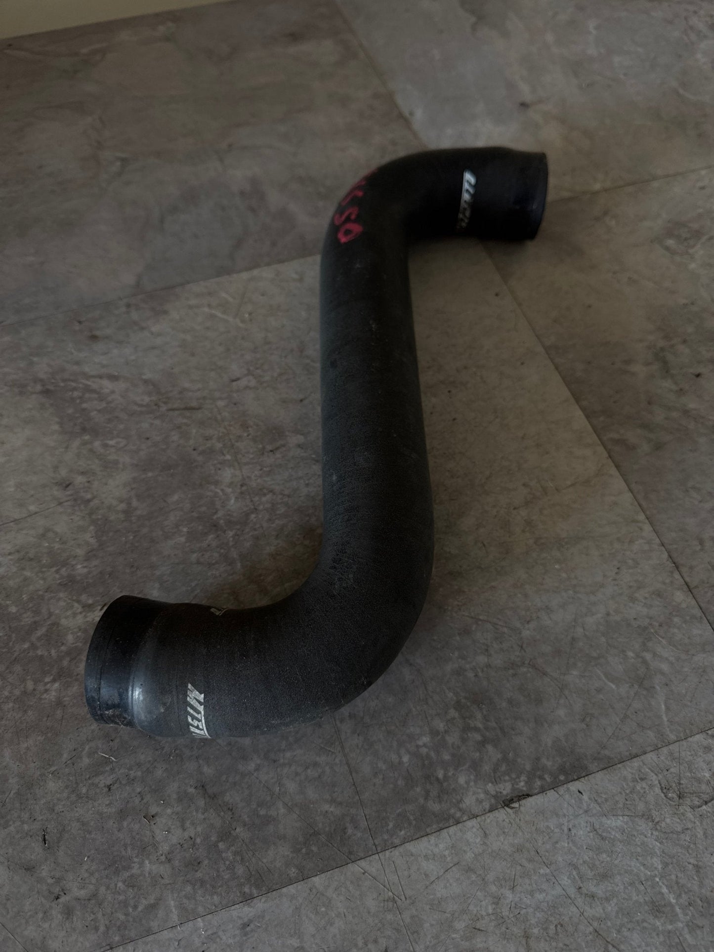 2002-2007 Subaru WRX STi Mishimoto Upper Radiator Hose Black 2