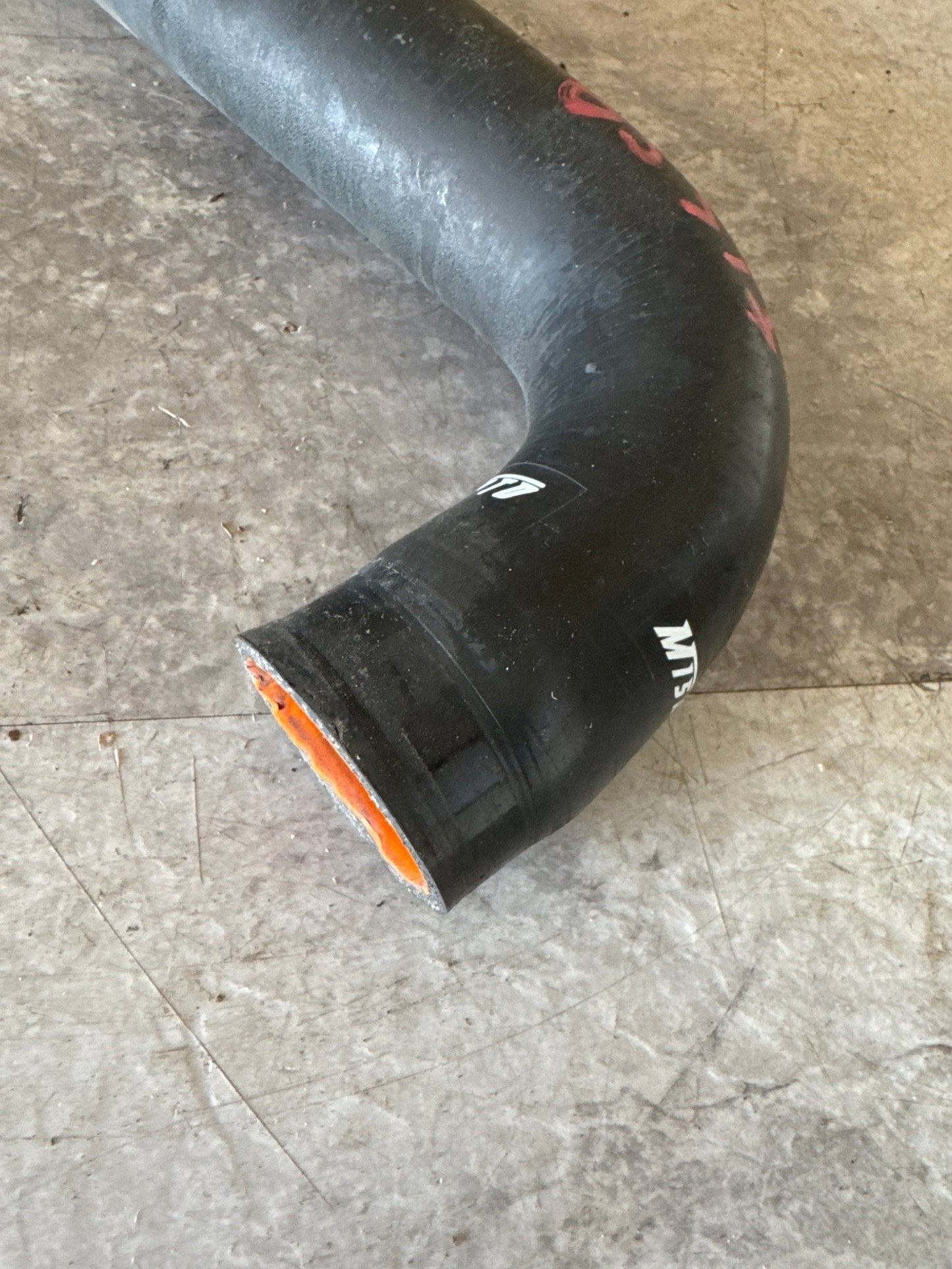 2002-2007 Subaru WRX STi Mishimoto Upper Radiator Hose Black 2