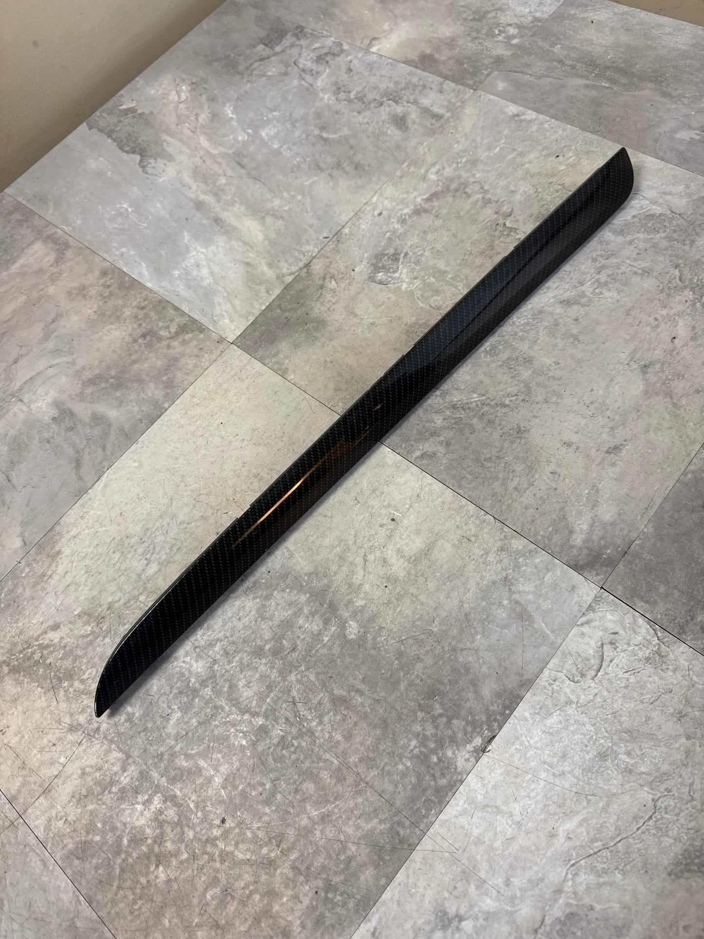 2015-2021 Subaru WRX STi OEM Carbon Fiber Passenger Side Dashboard Ornament Panel Bezel