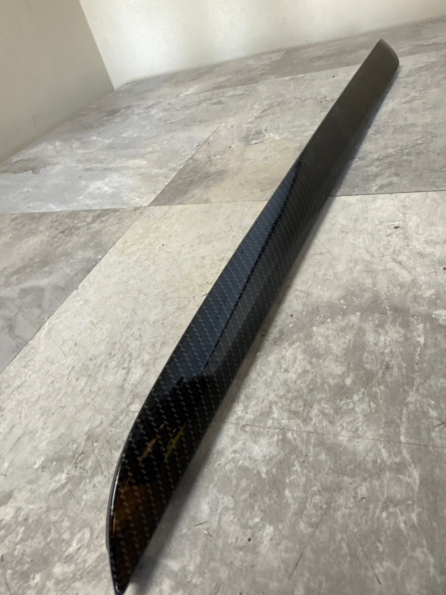 2015-2021 Subaru WRX STi OEM Carbon Fiber Passenger Side Dashboard Ornament Panel Bezel