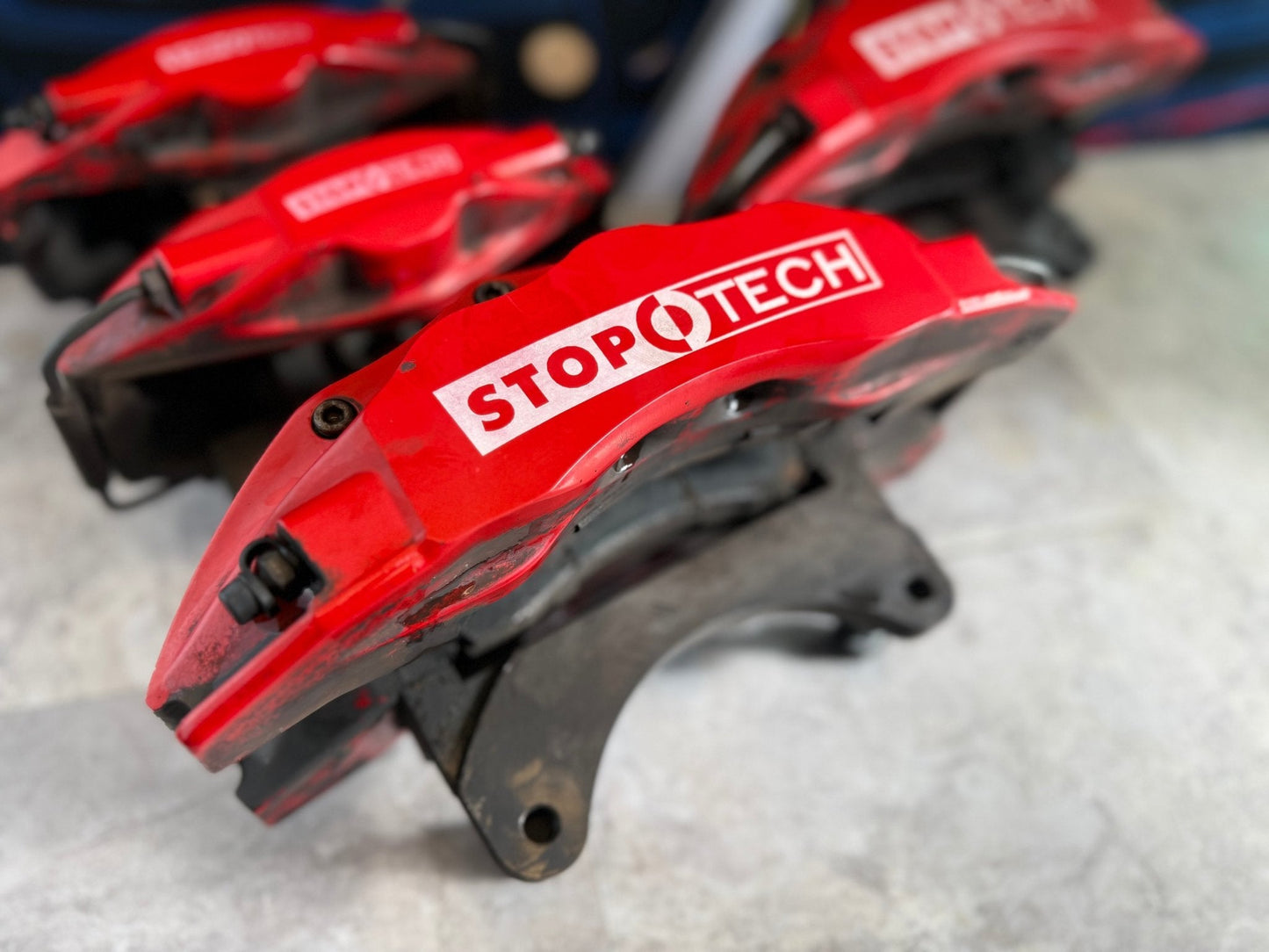 STOPTECH Massive BBK Big Brake Kit 05-21 Subaru STi Front/Rear 6-piston 5x114