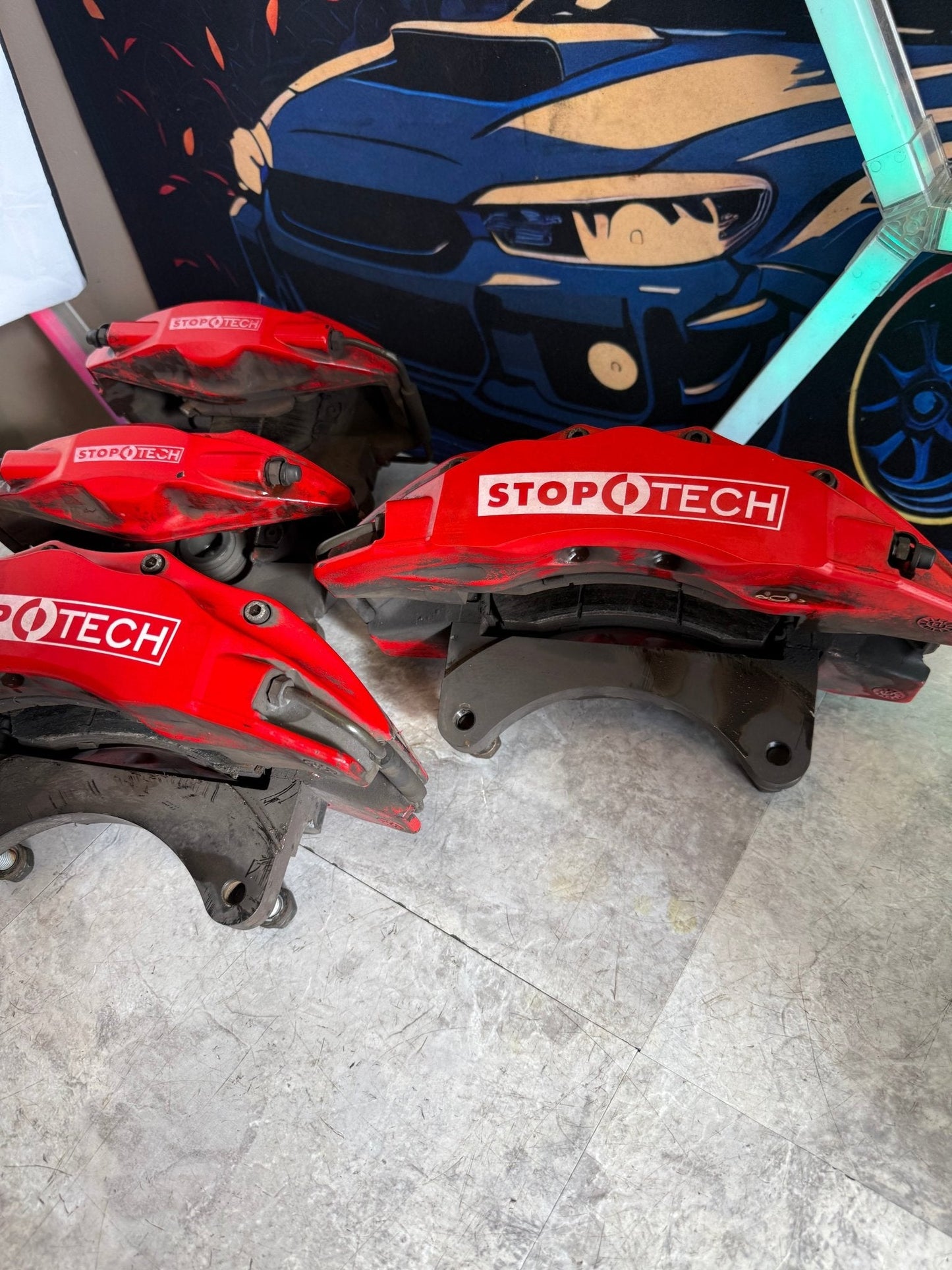 STOPTECH Massive BBK Big Brake Kit 05-21 Subaru STi Front/Rear 6-piston 5x114