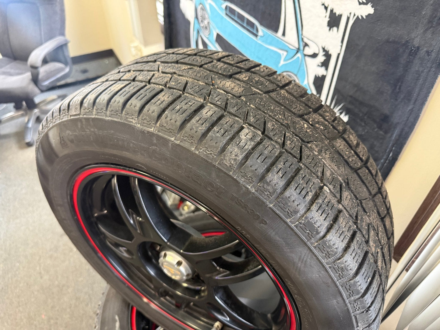WINTER Wheels Subaru WRX Impreza Legacy Forester 5x100 205/55r16 Continental snow tires