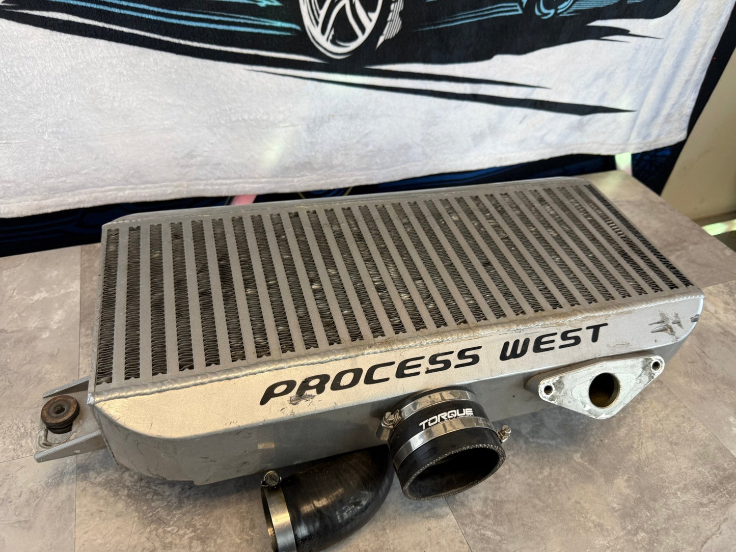PROCESS WEST Top Mount Intercooler 2008-2021 Subaru STi ej257 w/ Y Pipe