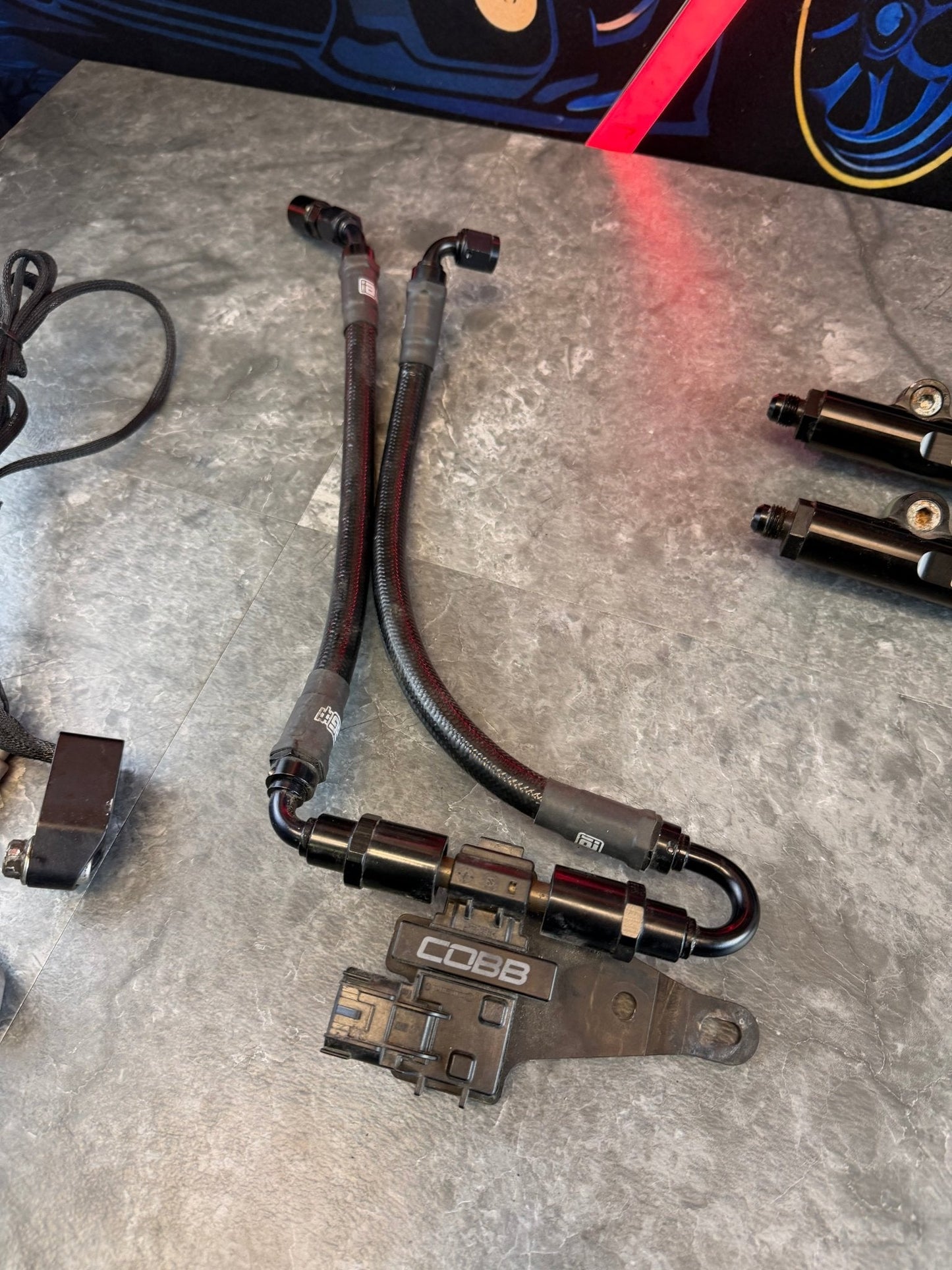 Fuel Kit 08-21 Subaru STi 08-14 WRX IAG e85 Lines/Rails Cobb Flex Kit Areo Reg