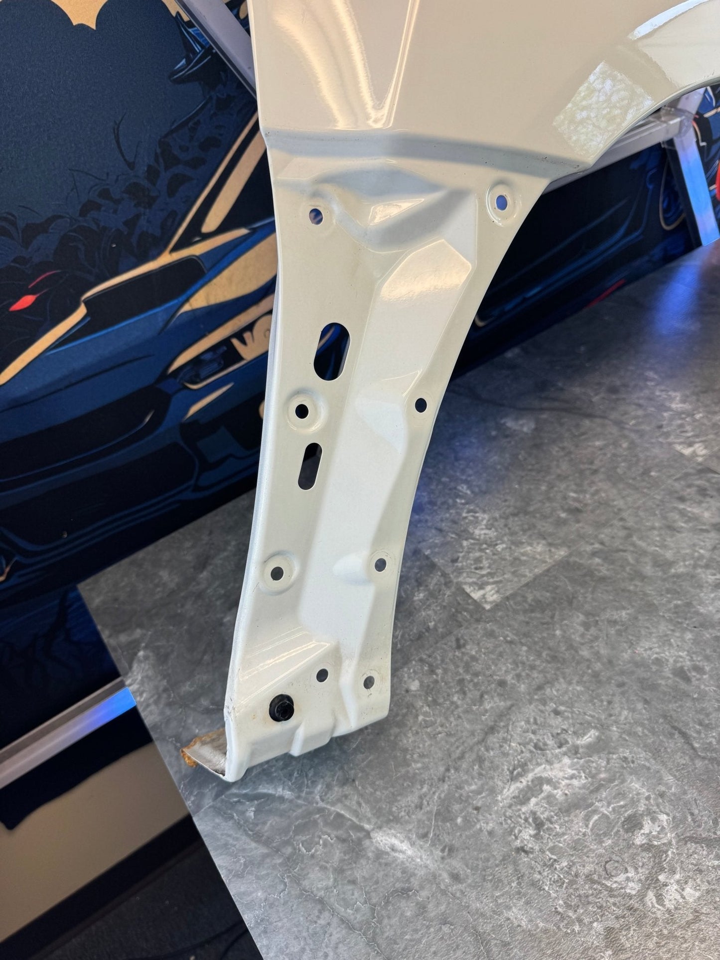 2008-2014 Subaru WRX STi Aspen White OEM Passenger Side Fender