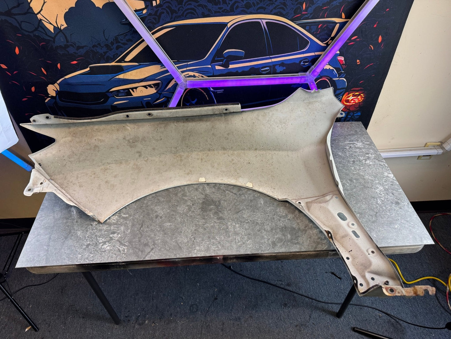 2008-2014 Subaru WRX STi Aspen White OEM Passenger Side Fender