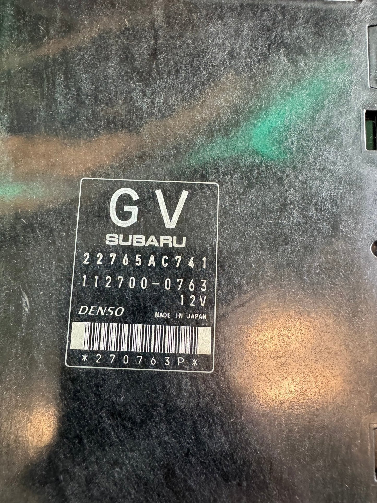 2012 Subaru Impreza WRX STi Engine Control Module Unit ECU 22765AC741