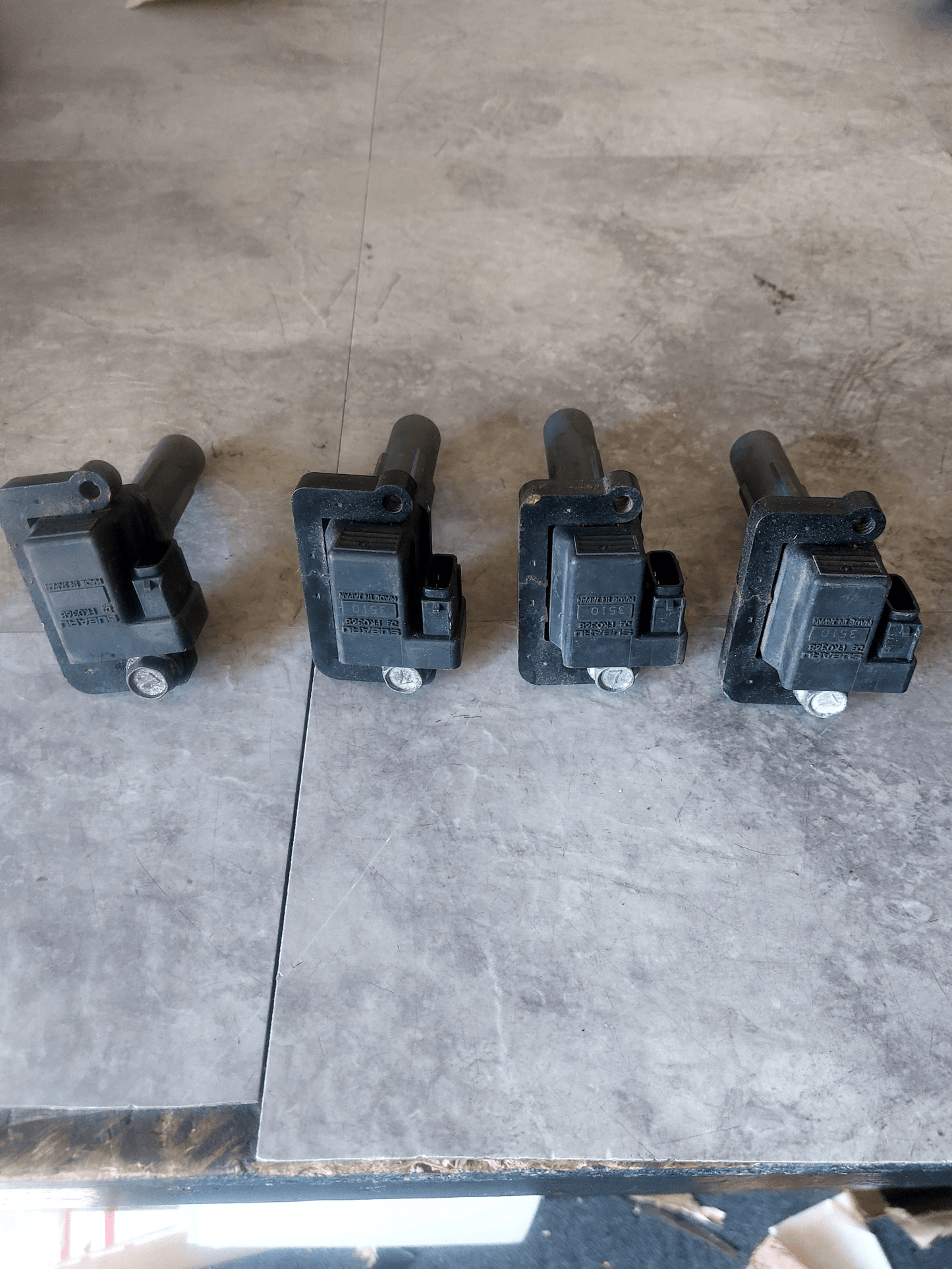 08-21 Subaru WRX STi OEM Engine Ignition Coil Set x4 h2