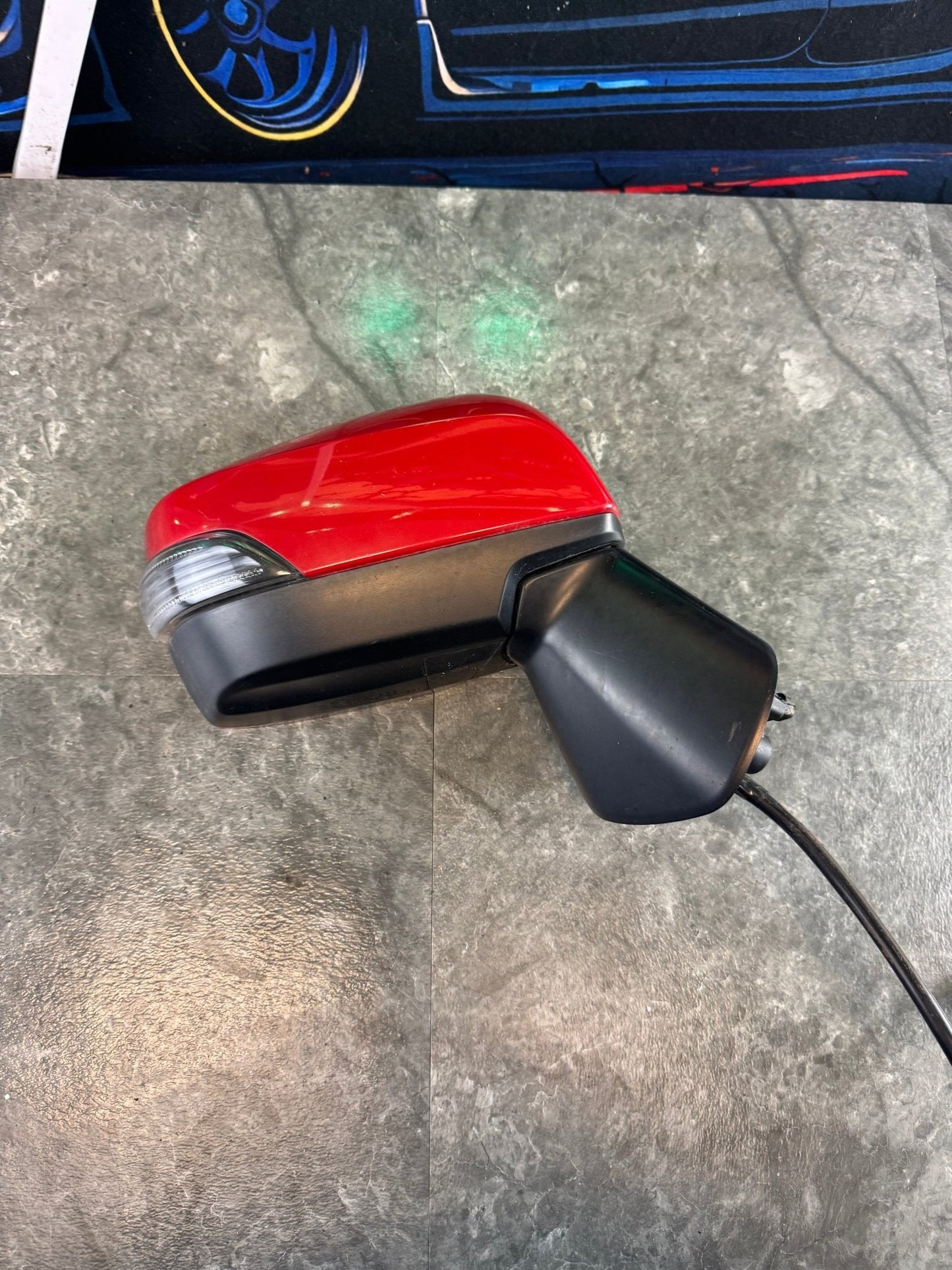 2015-2021 Subaru WRX STi RH OEM Passenger Side Mirror Turn Signal Light Lightning Red (C7P)