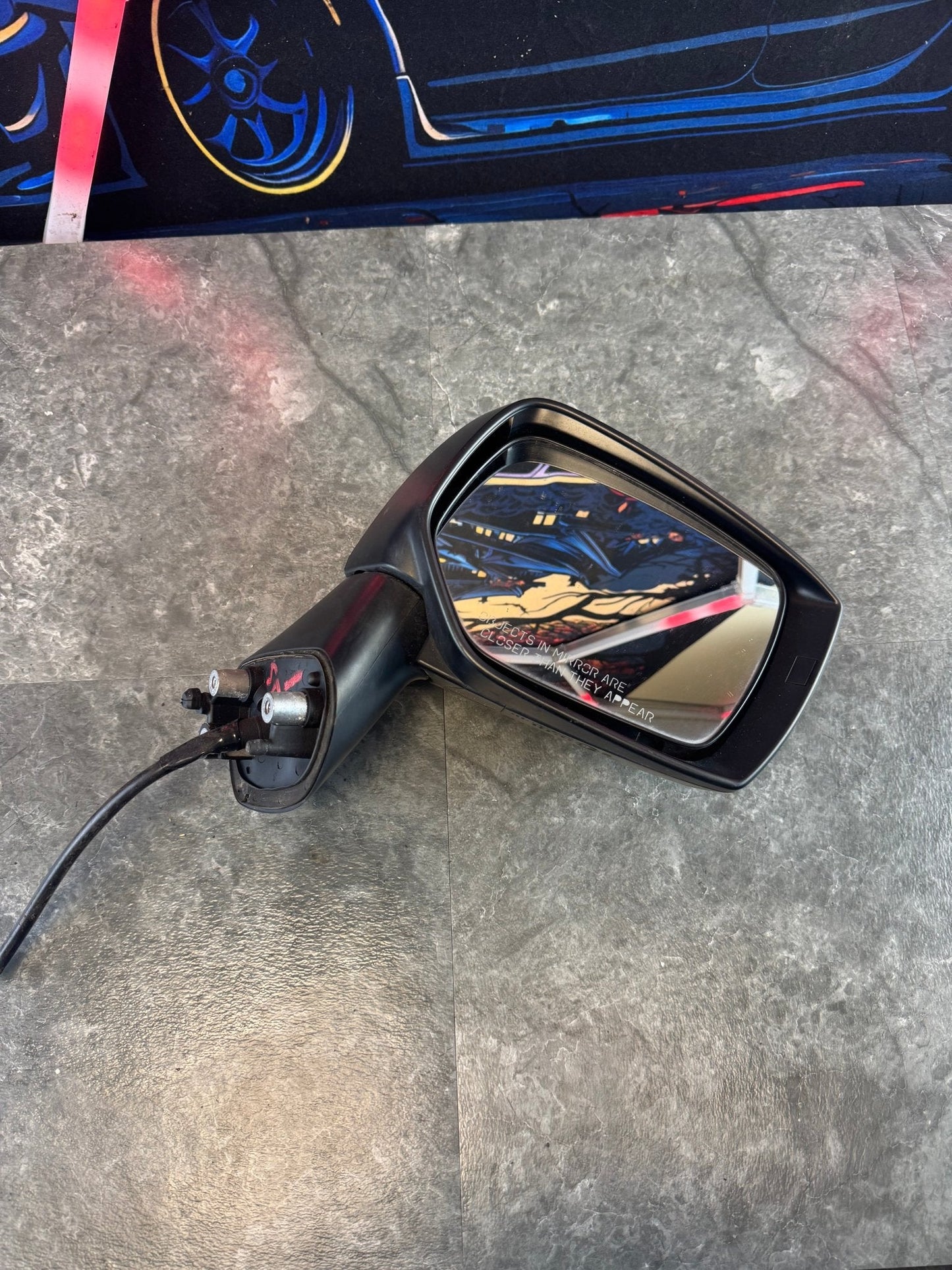2015-2021 Subaru WRX STi RH OEM Passenger Side Mirror Turn Signal Light Lightning Red (C7P)