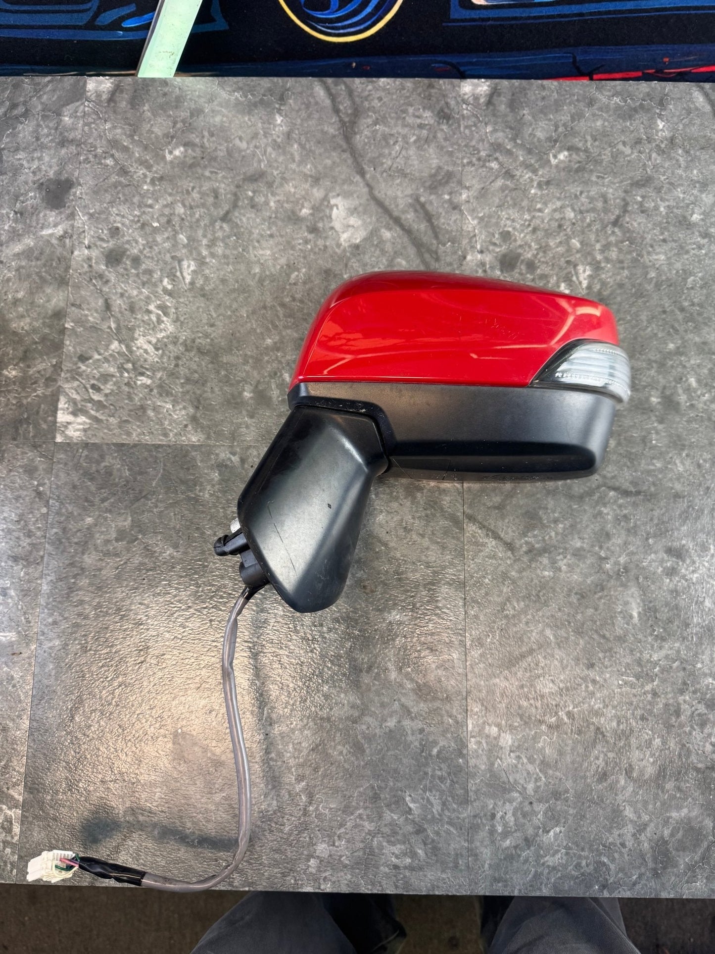 2015-2021 Subaru WRX STi LH OEM Driver Side Mirror Turn Signal Light Lightning Red (C7P)