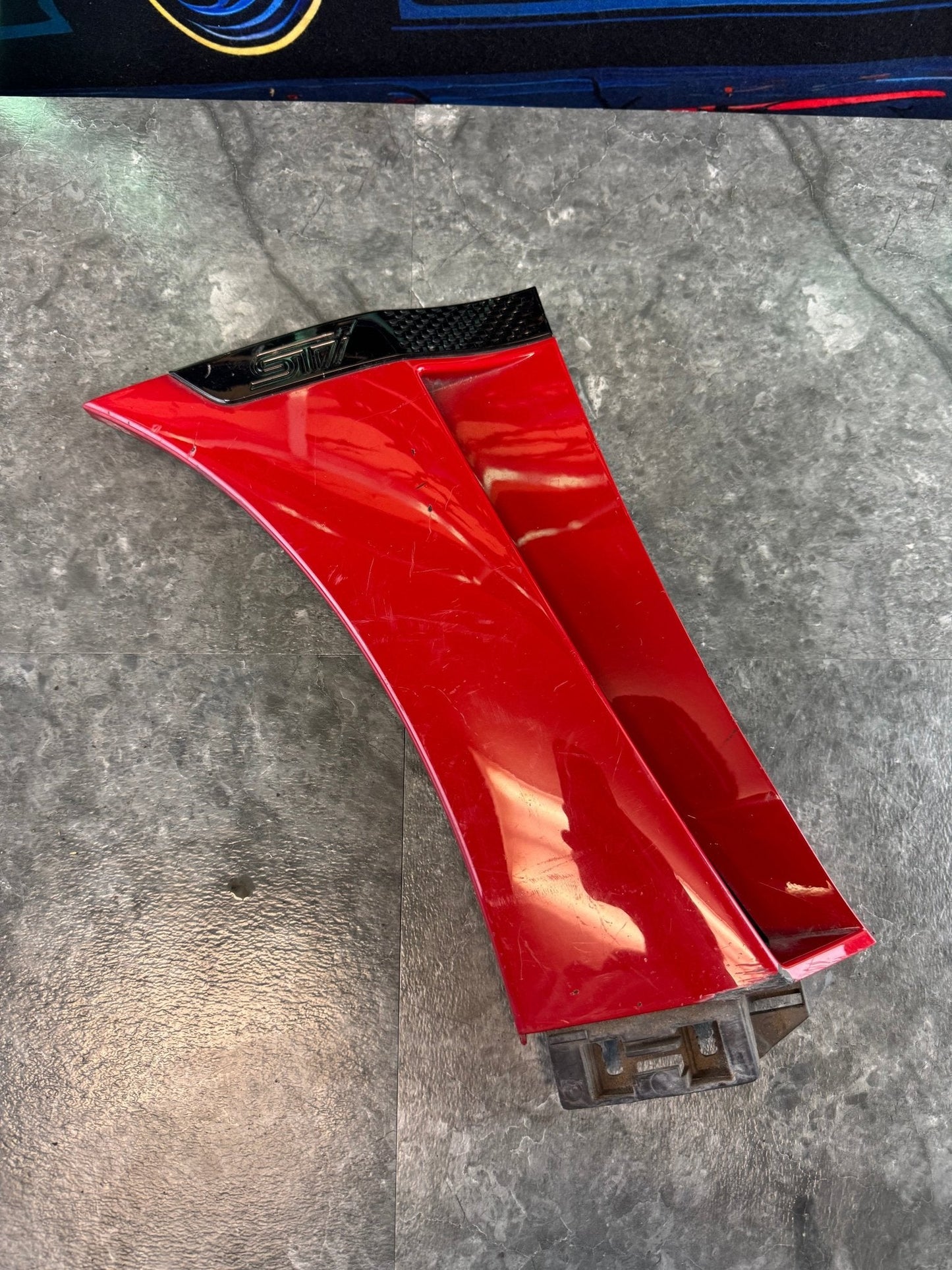 2015-2021 Subaru WRX STi OEM Left LH Fender Molding (C7P Lightning Red)