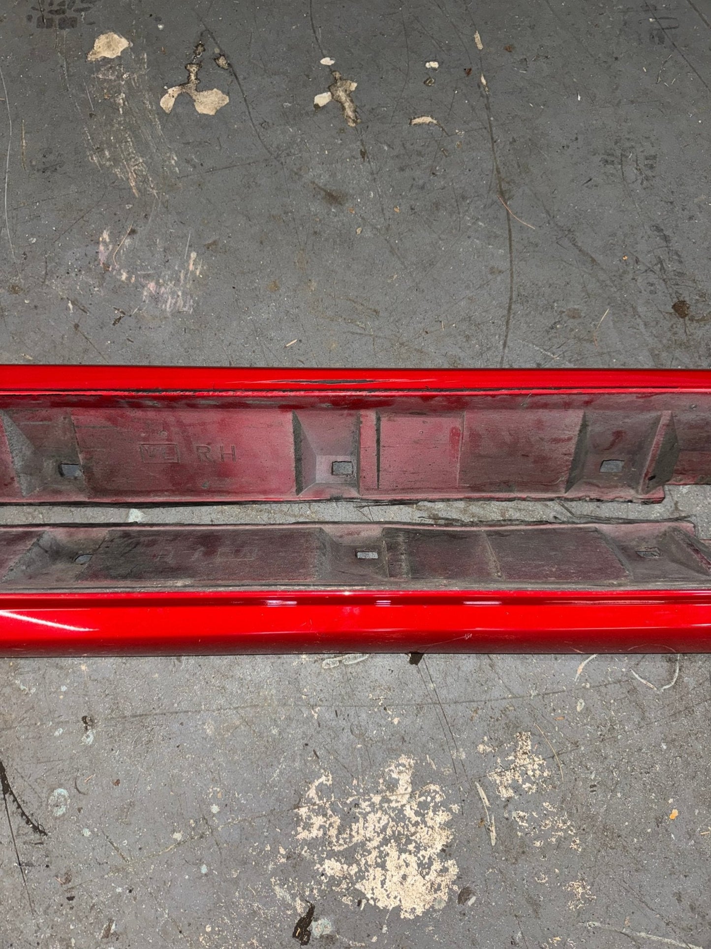 2015-2021 Subaru WRX STi OEM Side Skirts Lightning Red C7P Color