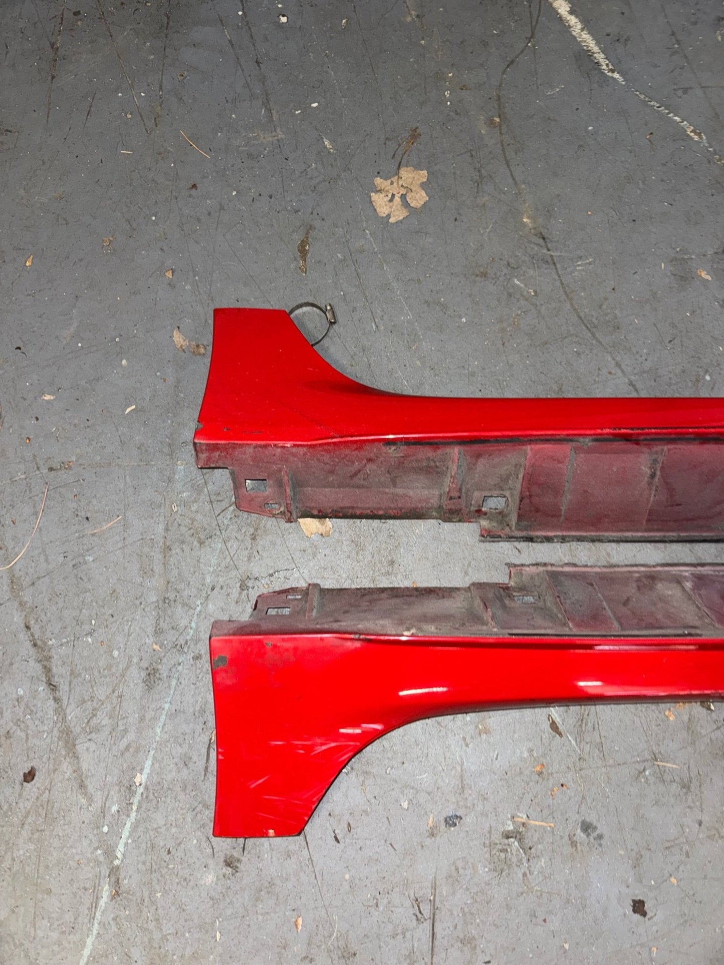 2015-2021 Subaru WRX STi OEM Side Skirts Lightning Red C7P Color