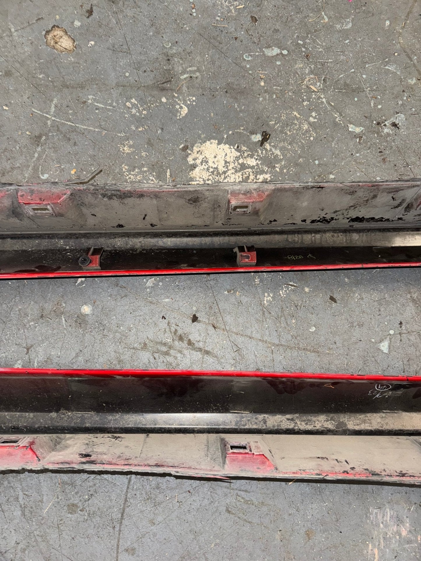 2015-2021 Subaru WRX STi OEM Side Skirts Lightning Red C7P Color