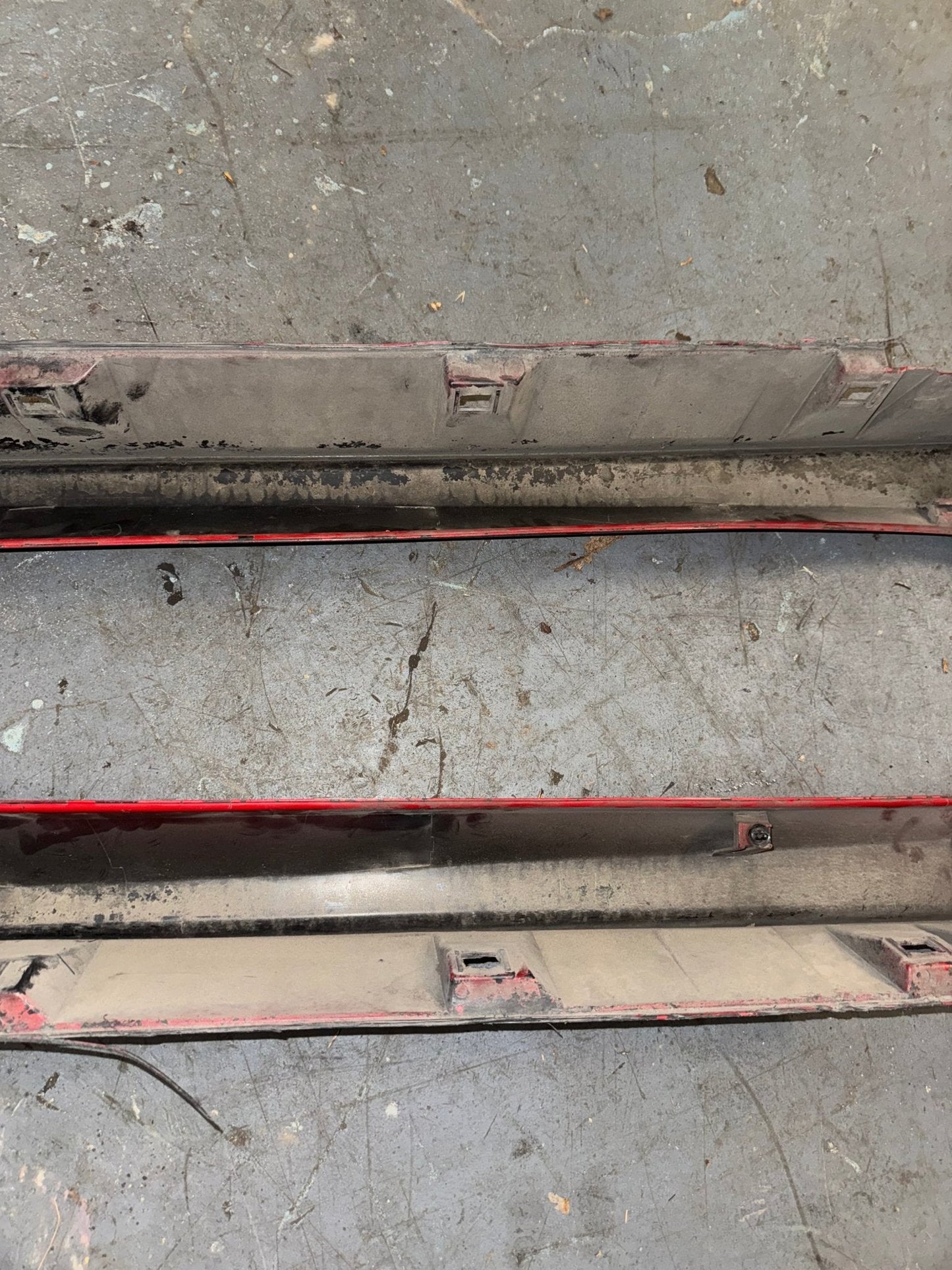 2015-2021 Subaru WRX STi OEM Side Skirts Lightning Red C7P Color
