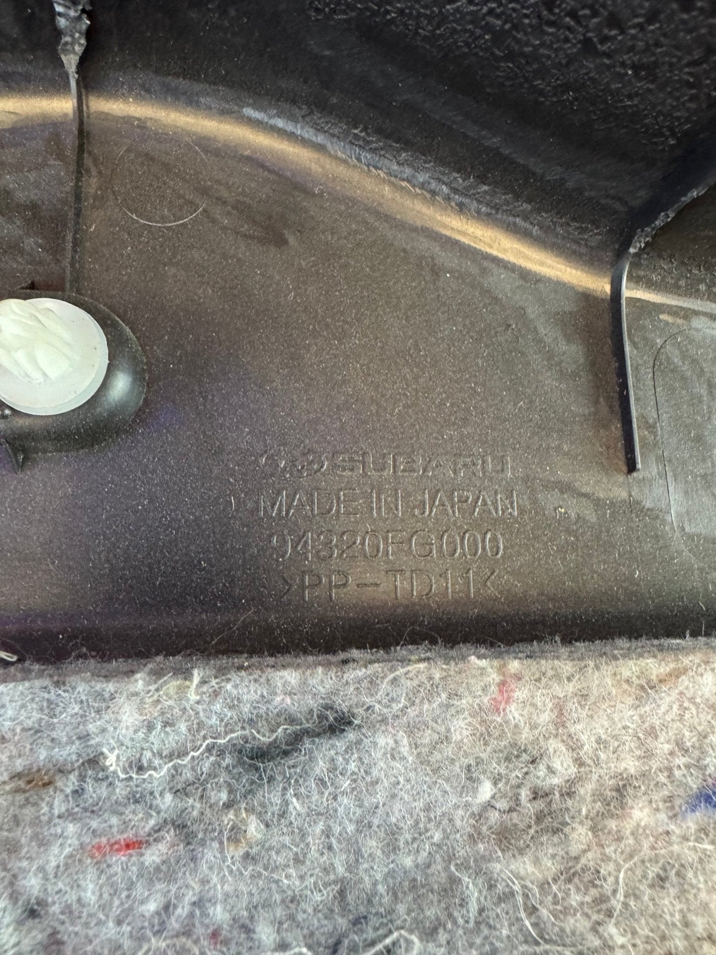 2008-2014 Subaru WRX STi OEM Rear Hatch Sill Trim Trunk Sill Hatchback